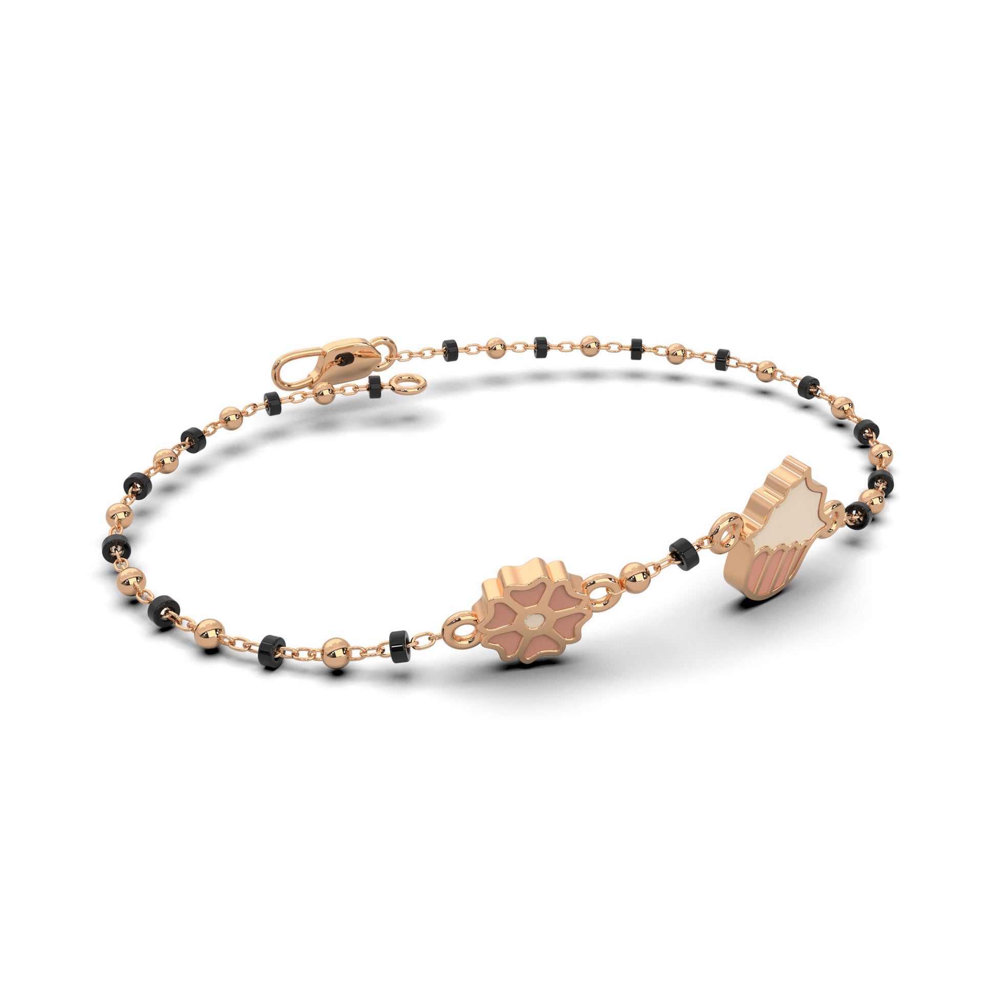 18 Kt Rose Gold Diamond Bracelets