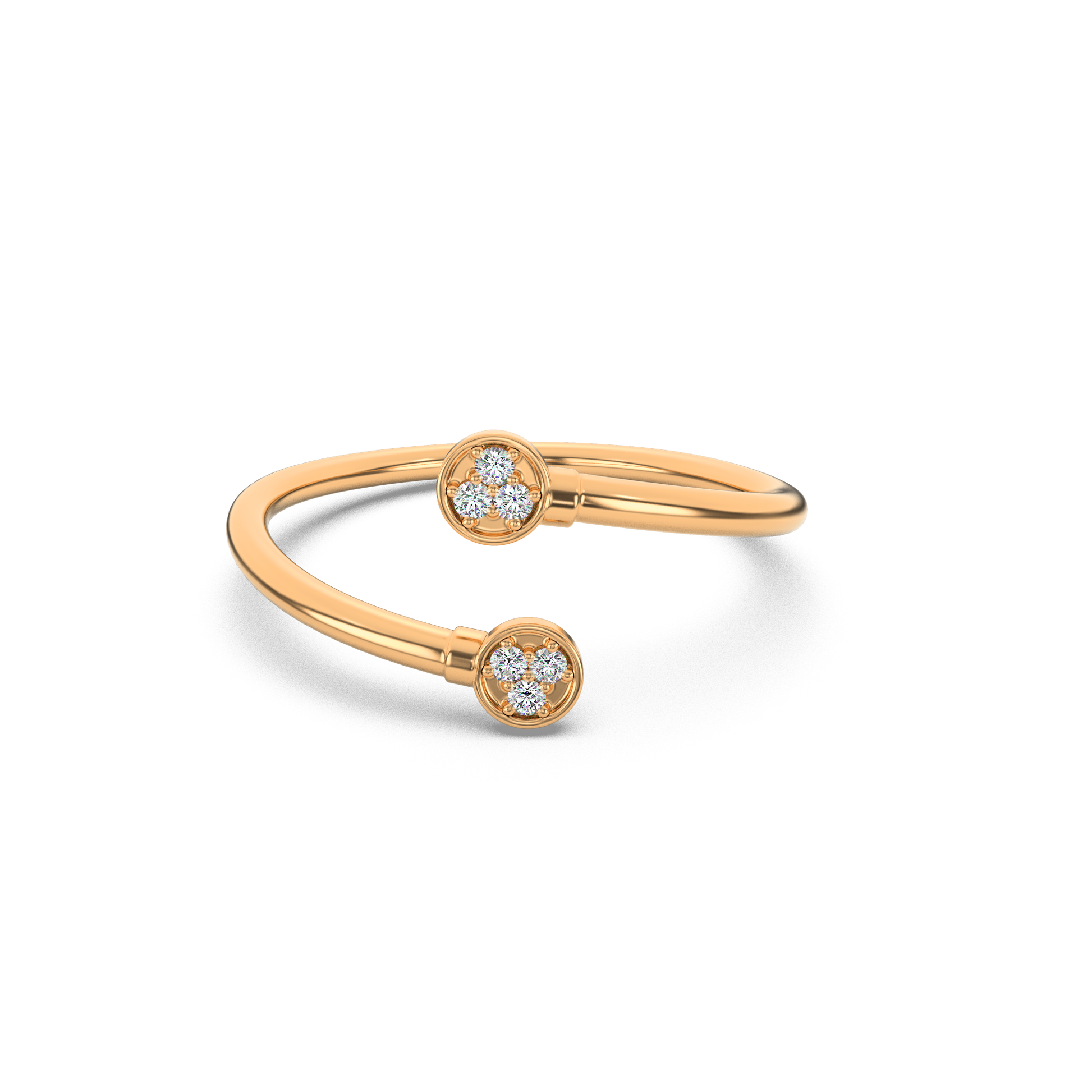 14 Kt Yellow Gold Diamond Ring