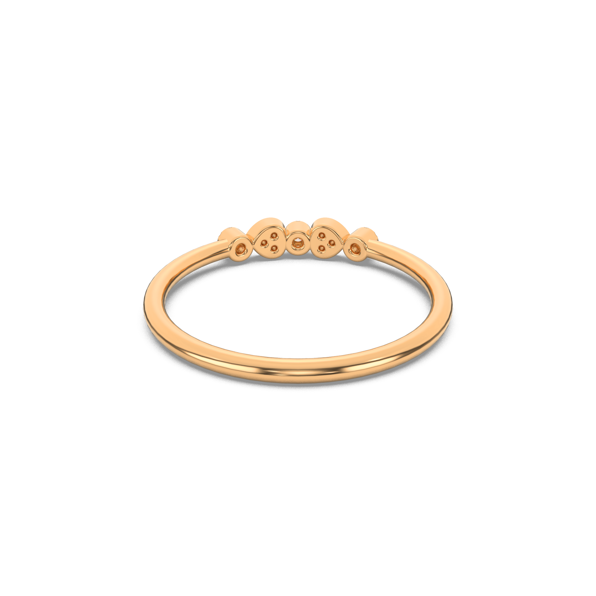 14 Kt Yellow Gold Diamond Ring