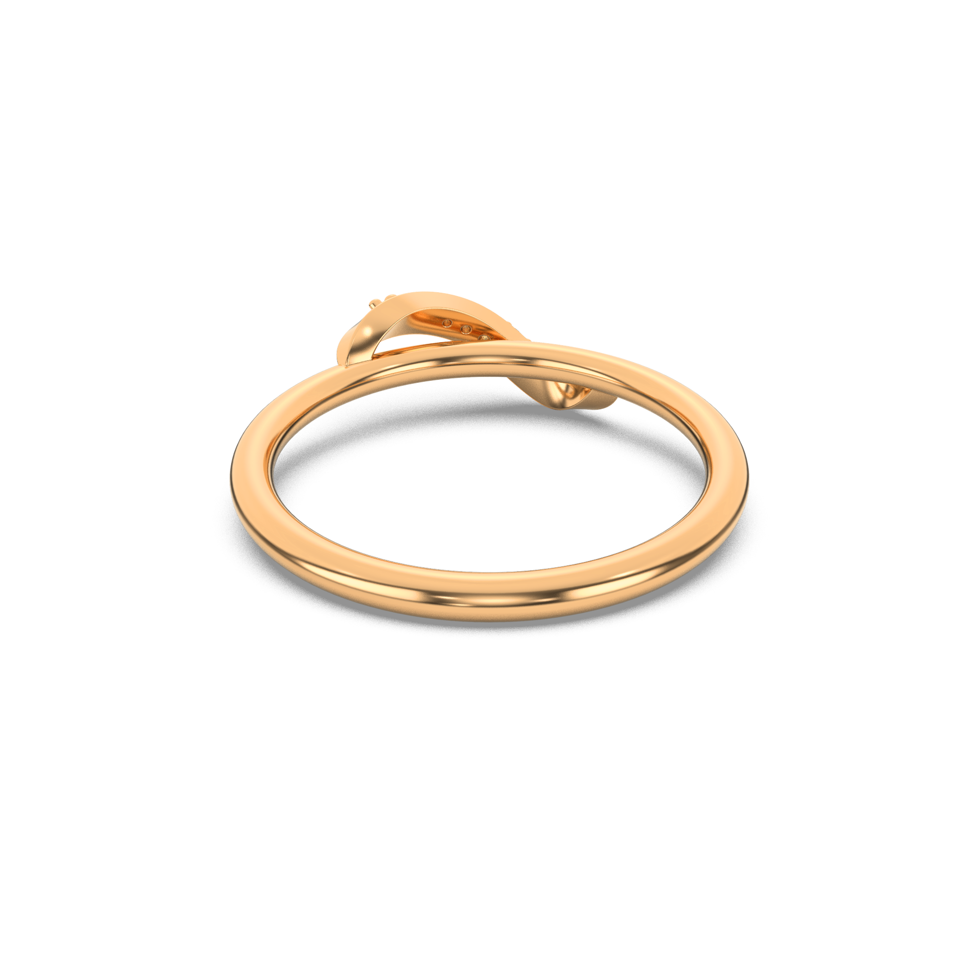 14 Kt Yellow Gold Diamond Ring