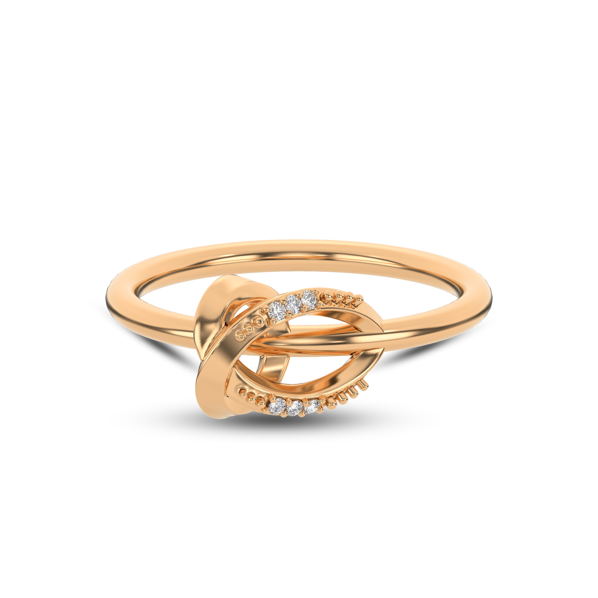 14 Kt Yellow Gold Diamond Ring