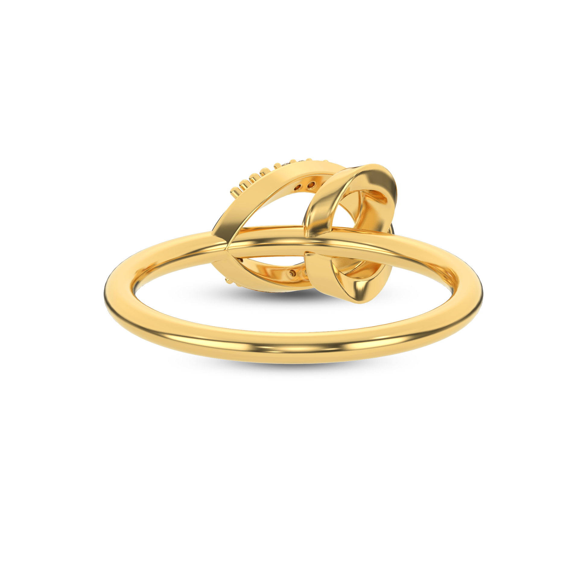 14 Kt Yellow Gold Diamond Ring