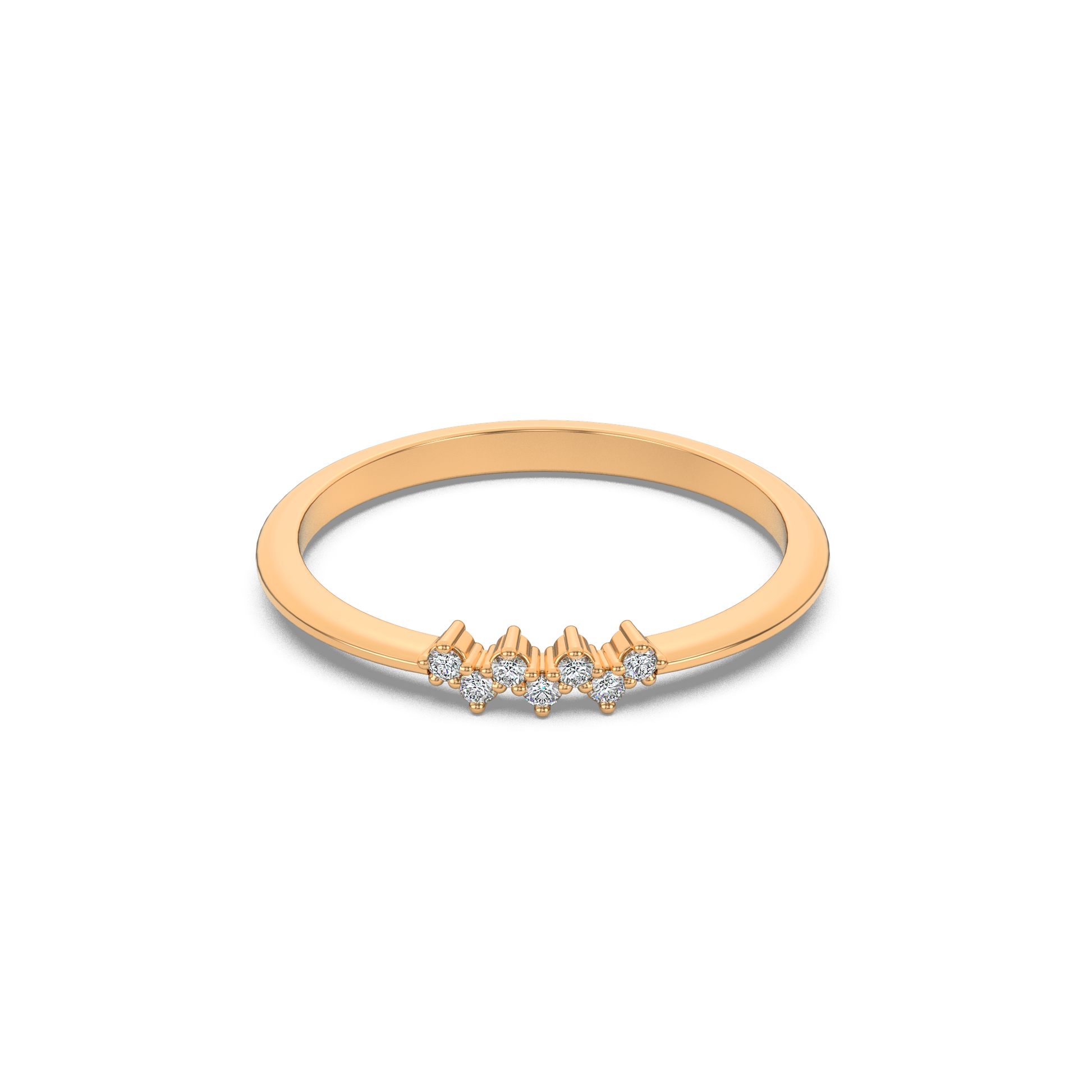 14 Kt Yellow Gold Diamond Ring