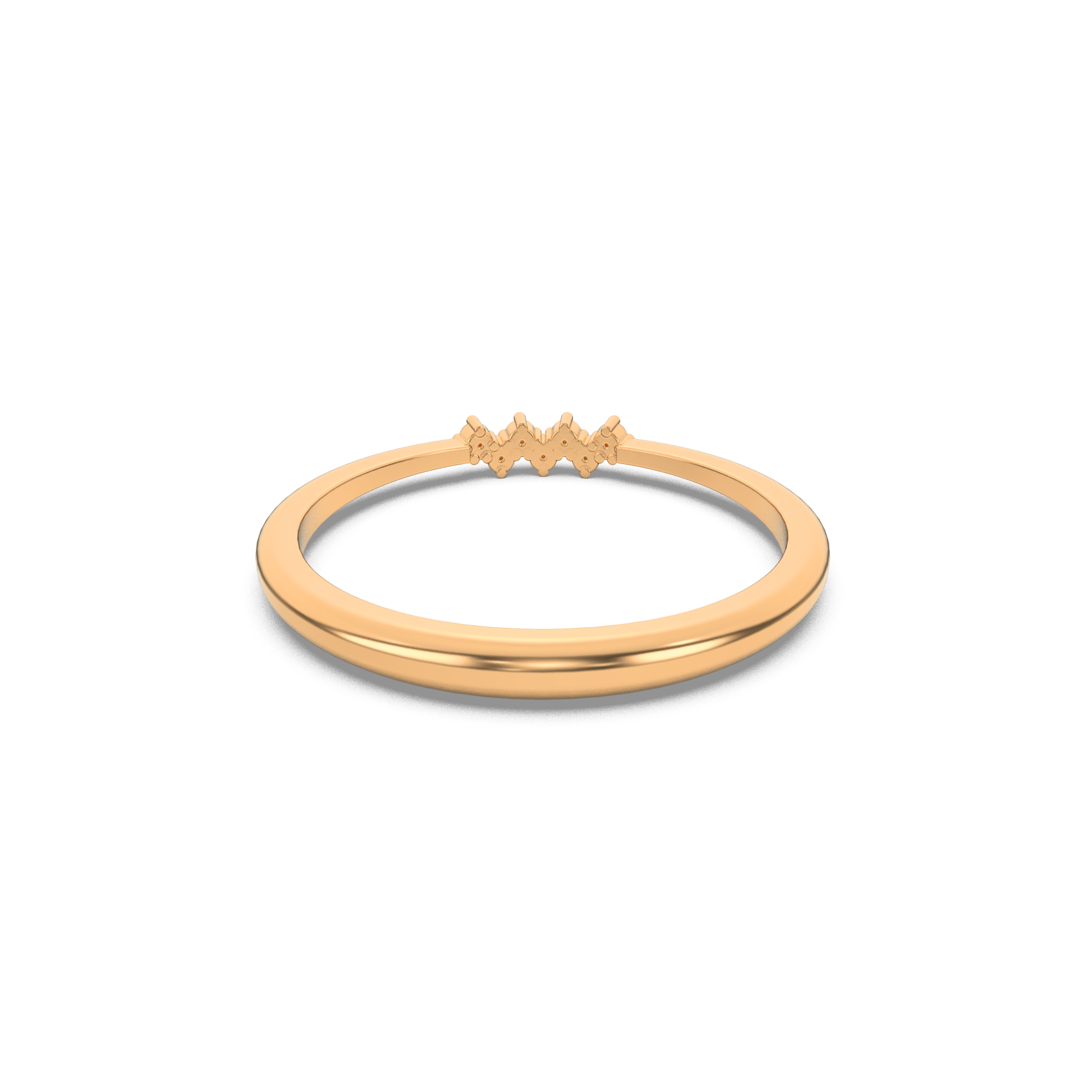 14 Kt Yellow Gold Diamond Ring