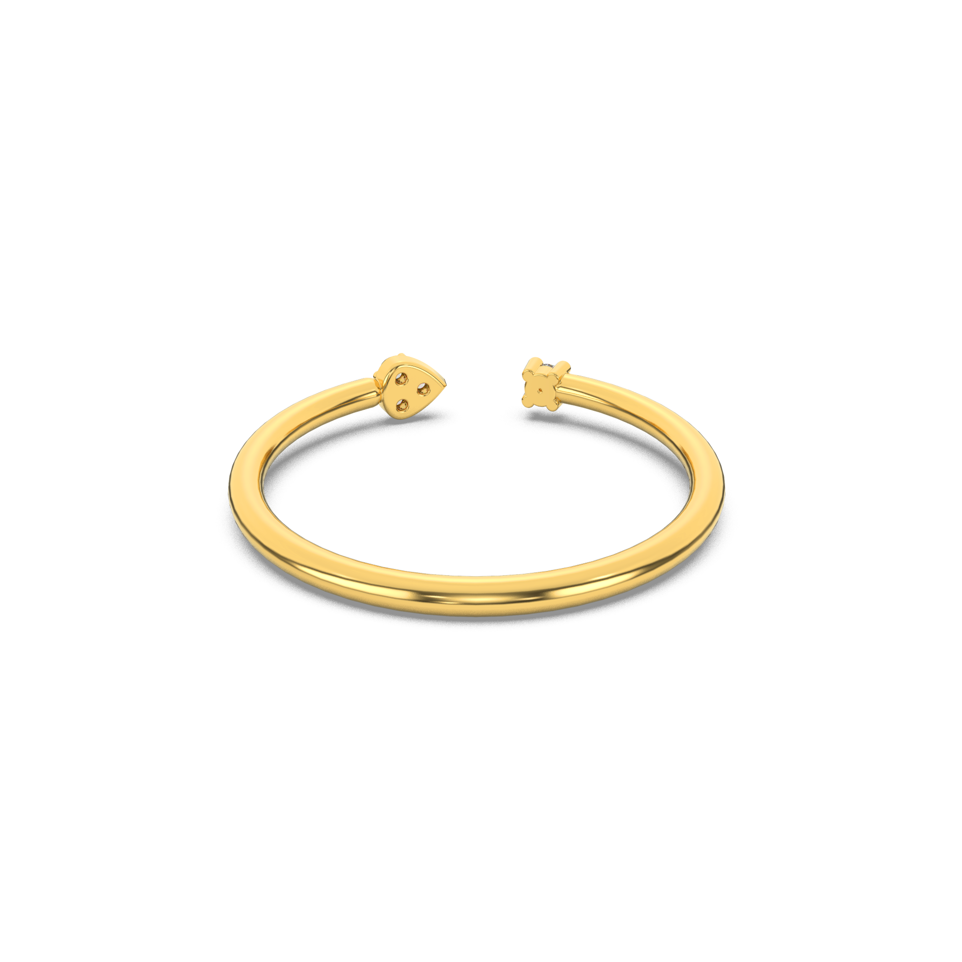 14 Kt Yellow Gold Diamond Ring