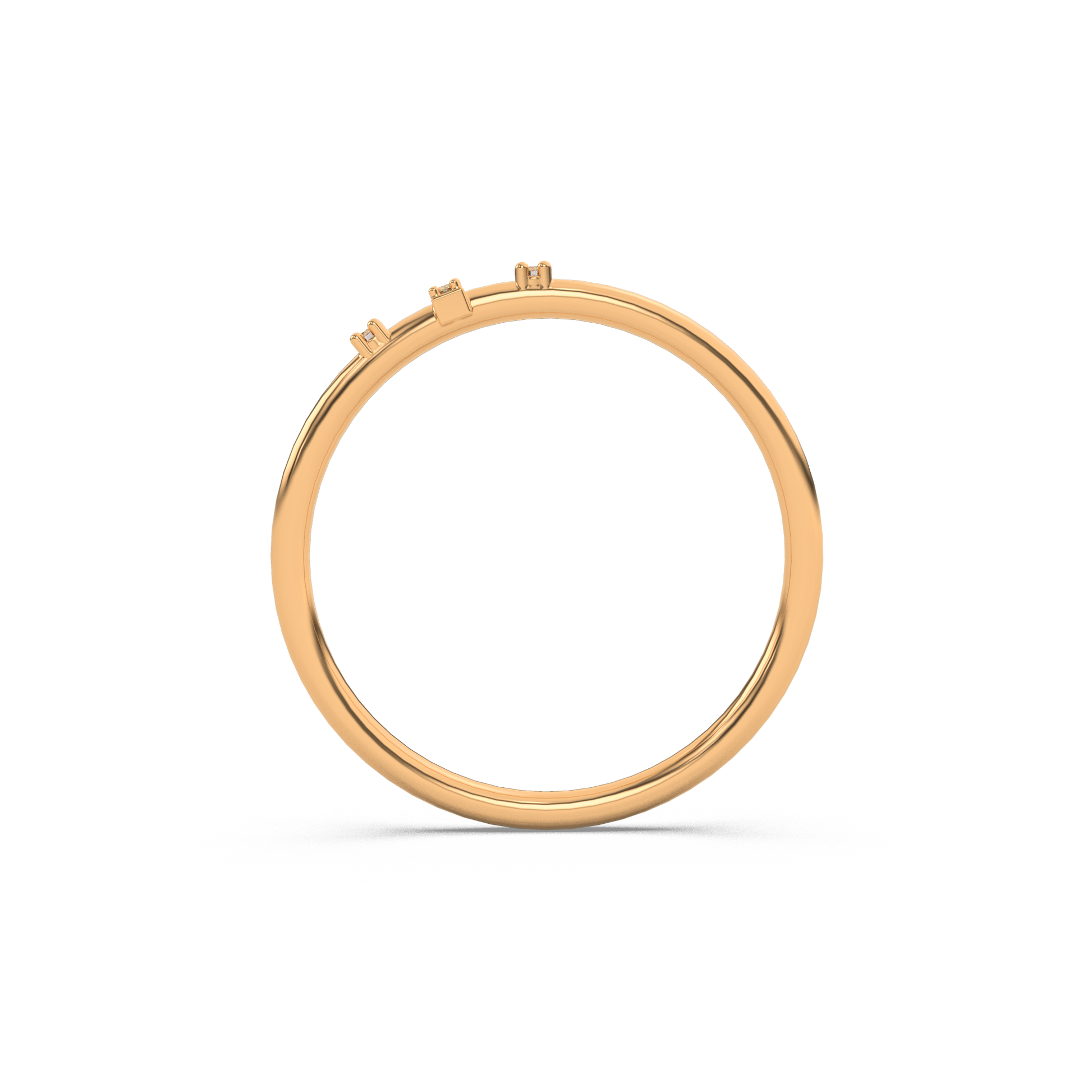 14 Kt Yellow Gold Diamond Ring