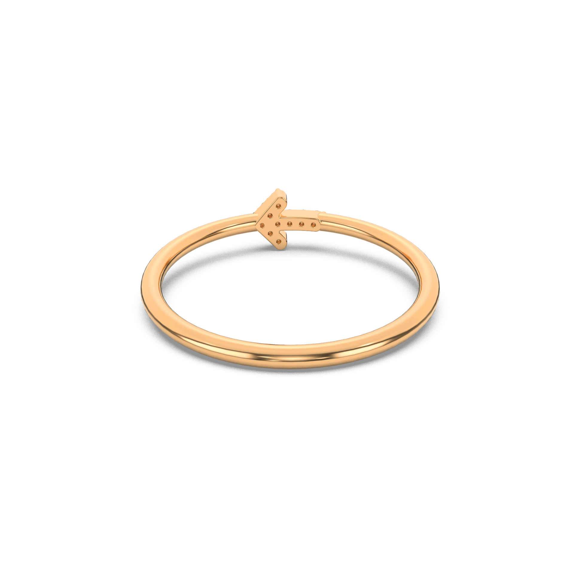 14 Kt Yellow Gold Diamond Ring