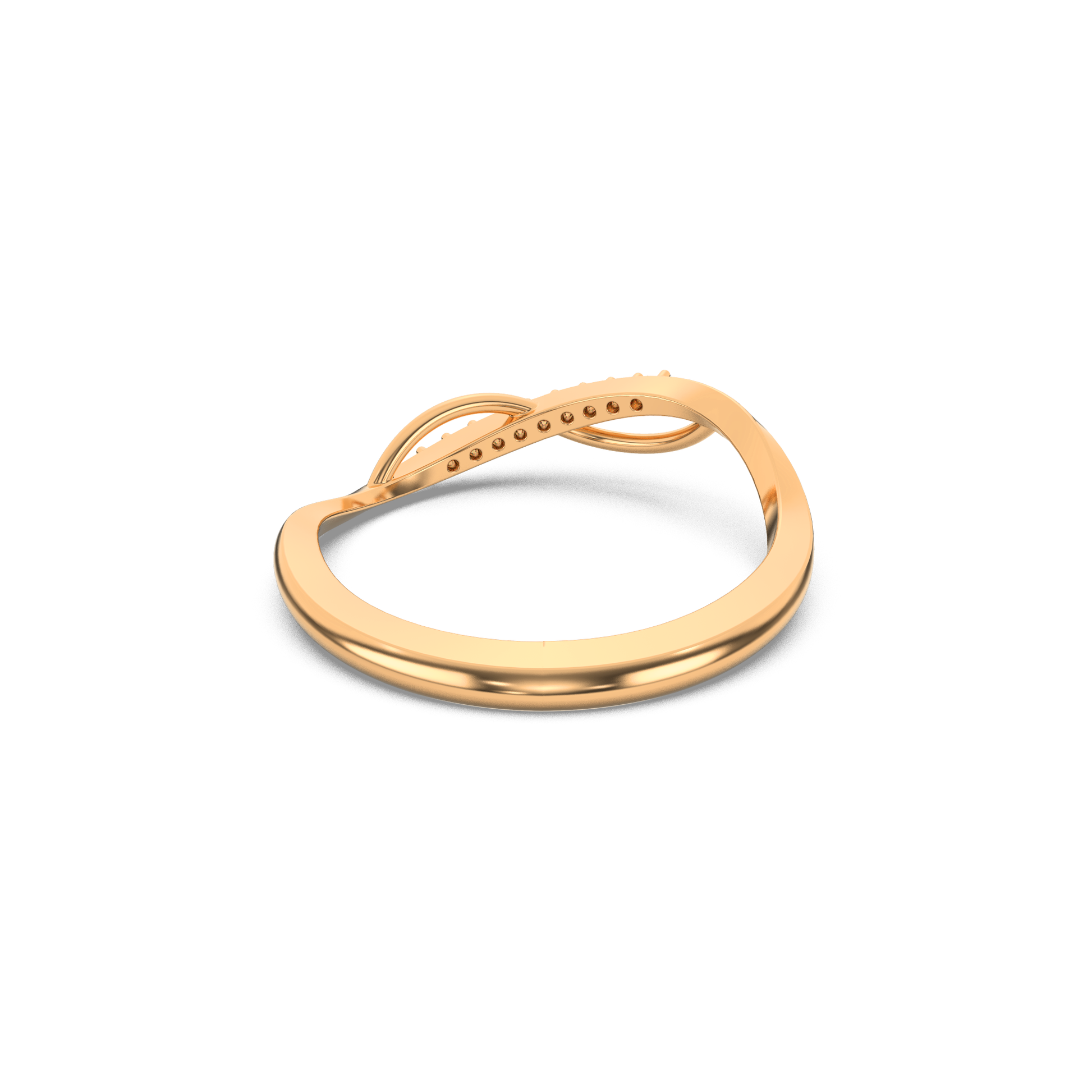 14 Kt Yellow Gold Diamond Ring