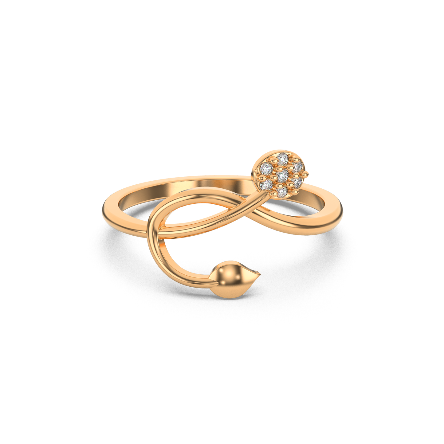 Golden Aura Diamond Ring