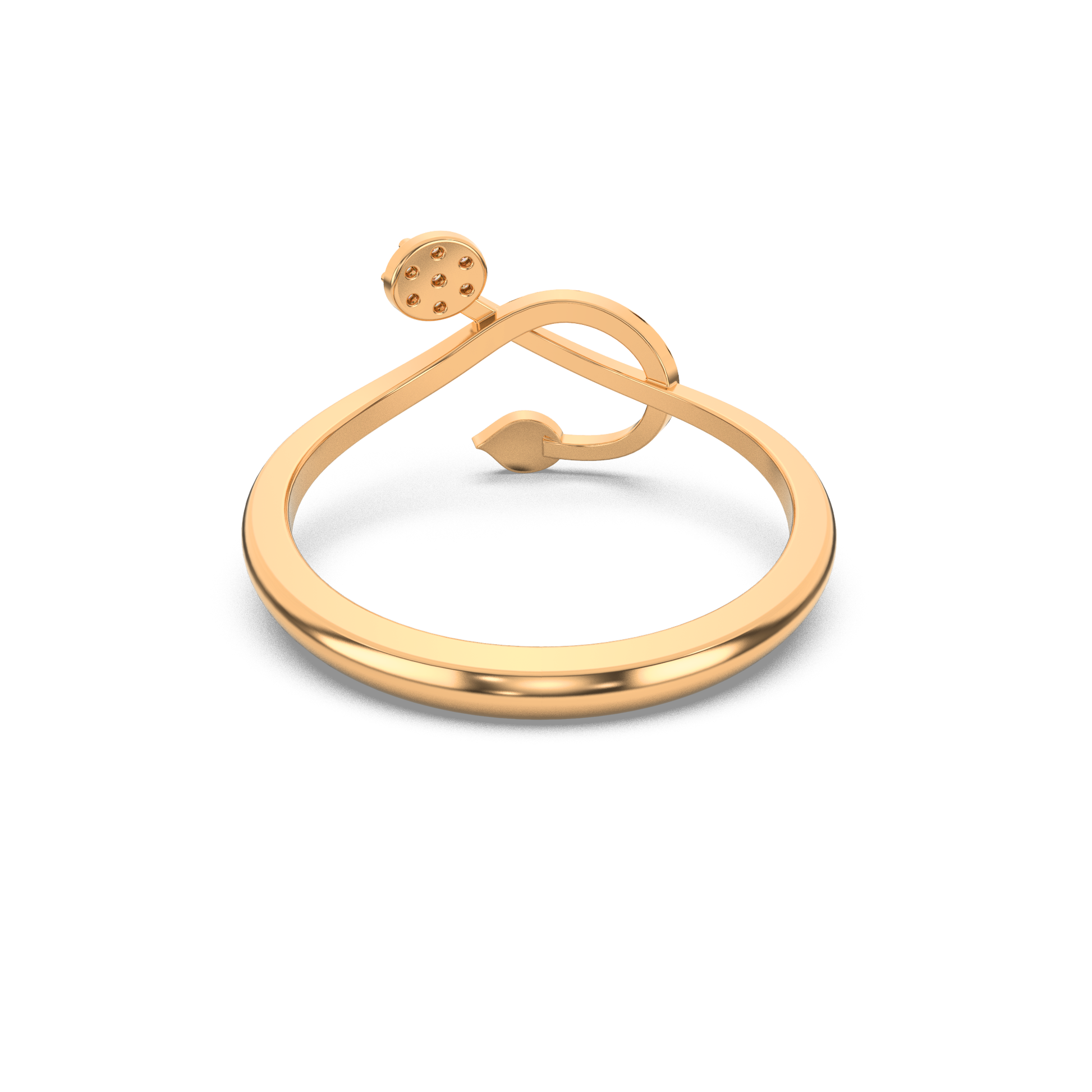 14 Kt Yellow Gold Diamond Ring