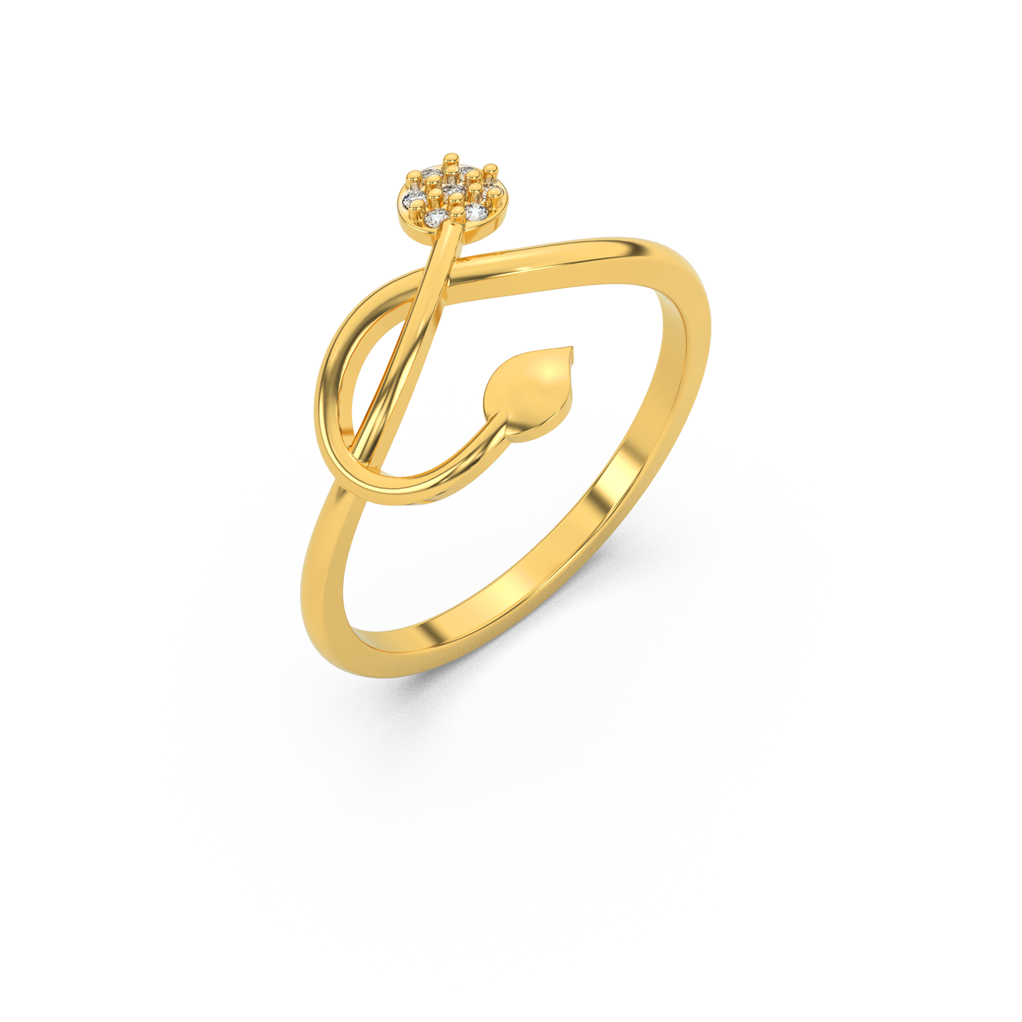 Golden Aura Diamond Ring