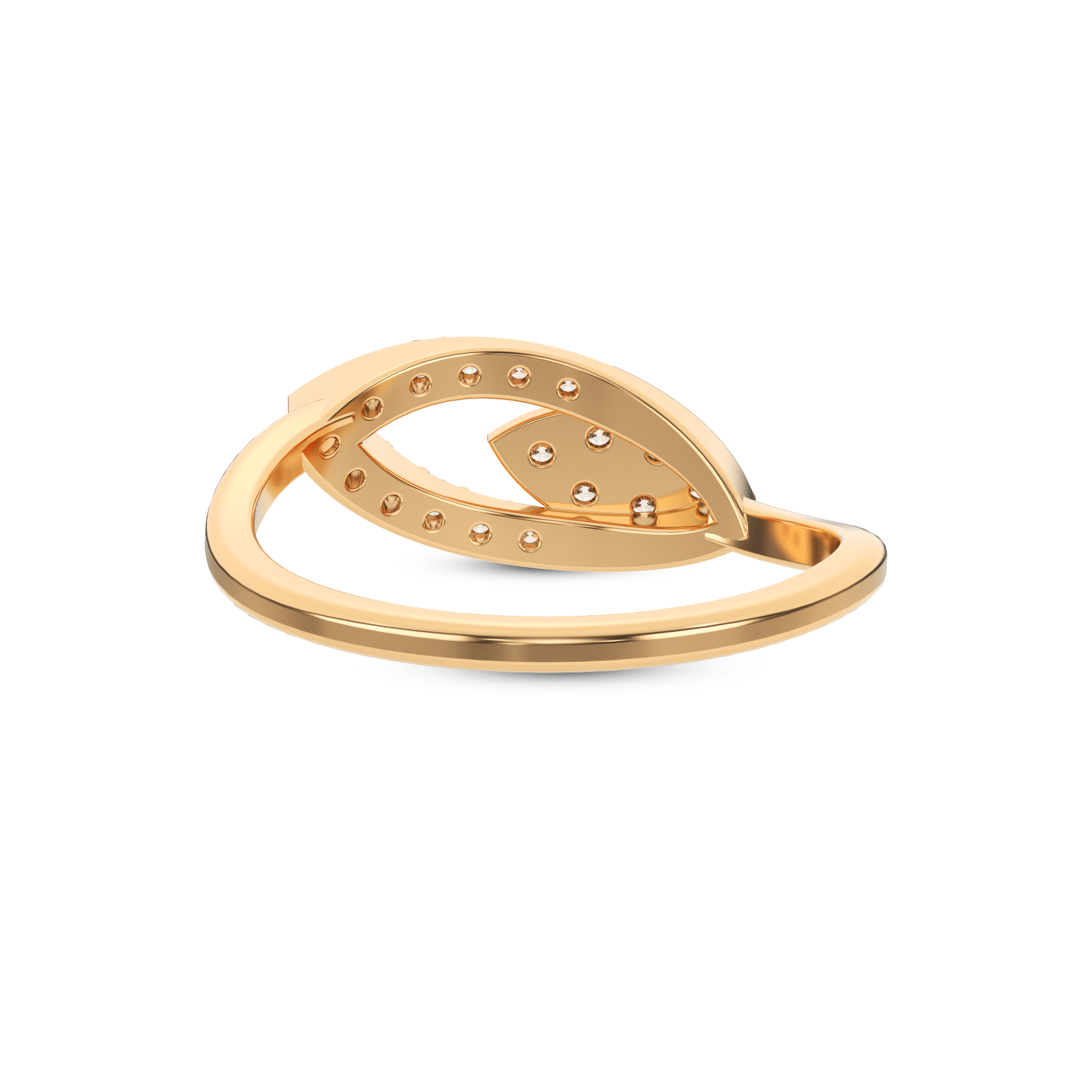 14 Kt Yellow Gold Diamond Ring