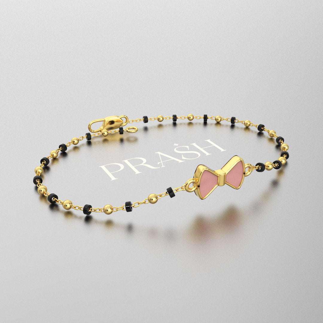 Golden Bowtie Elegance Bracelet