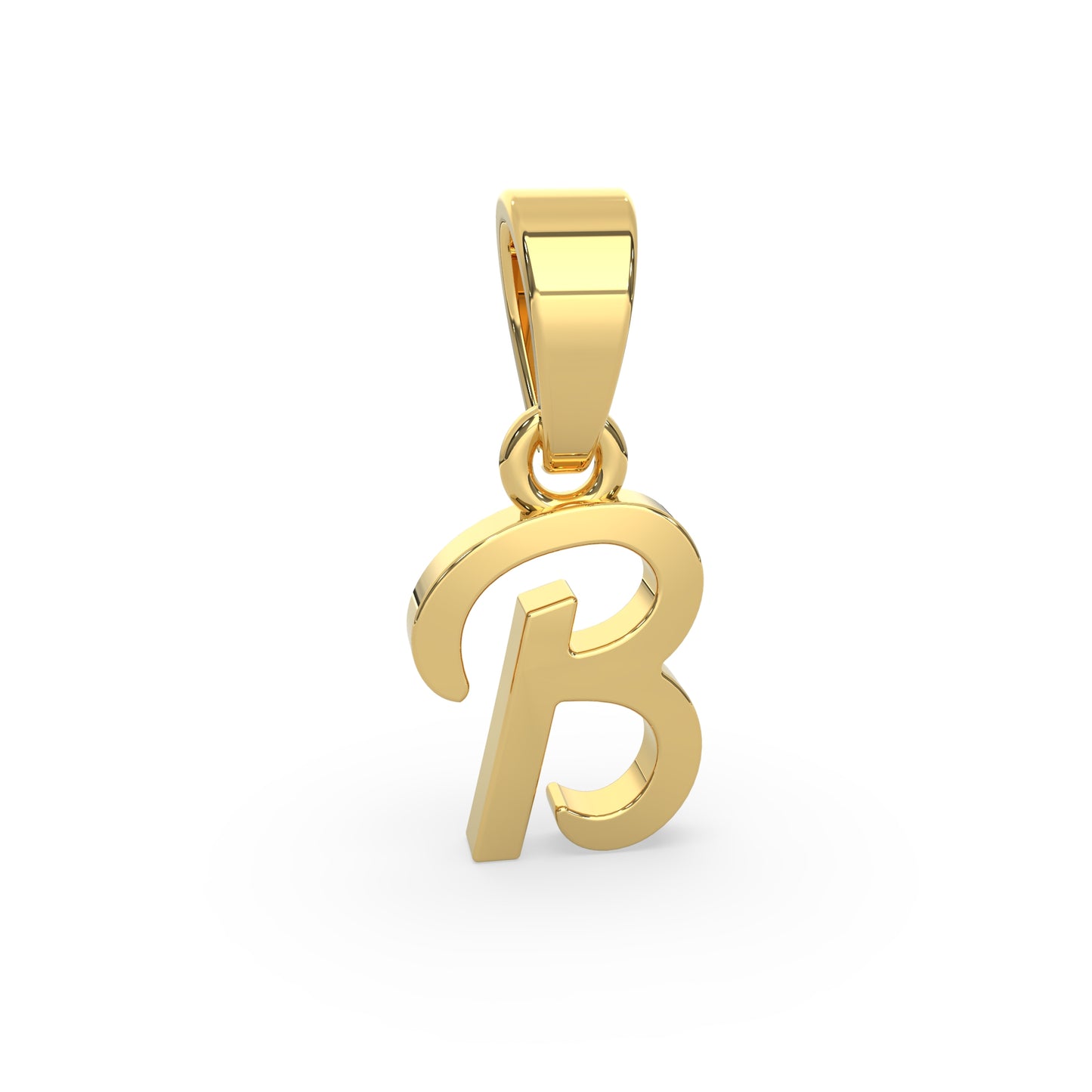 Alphabet B Gold Charm