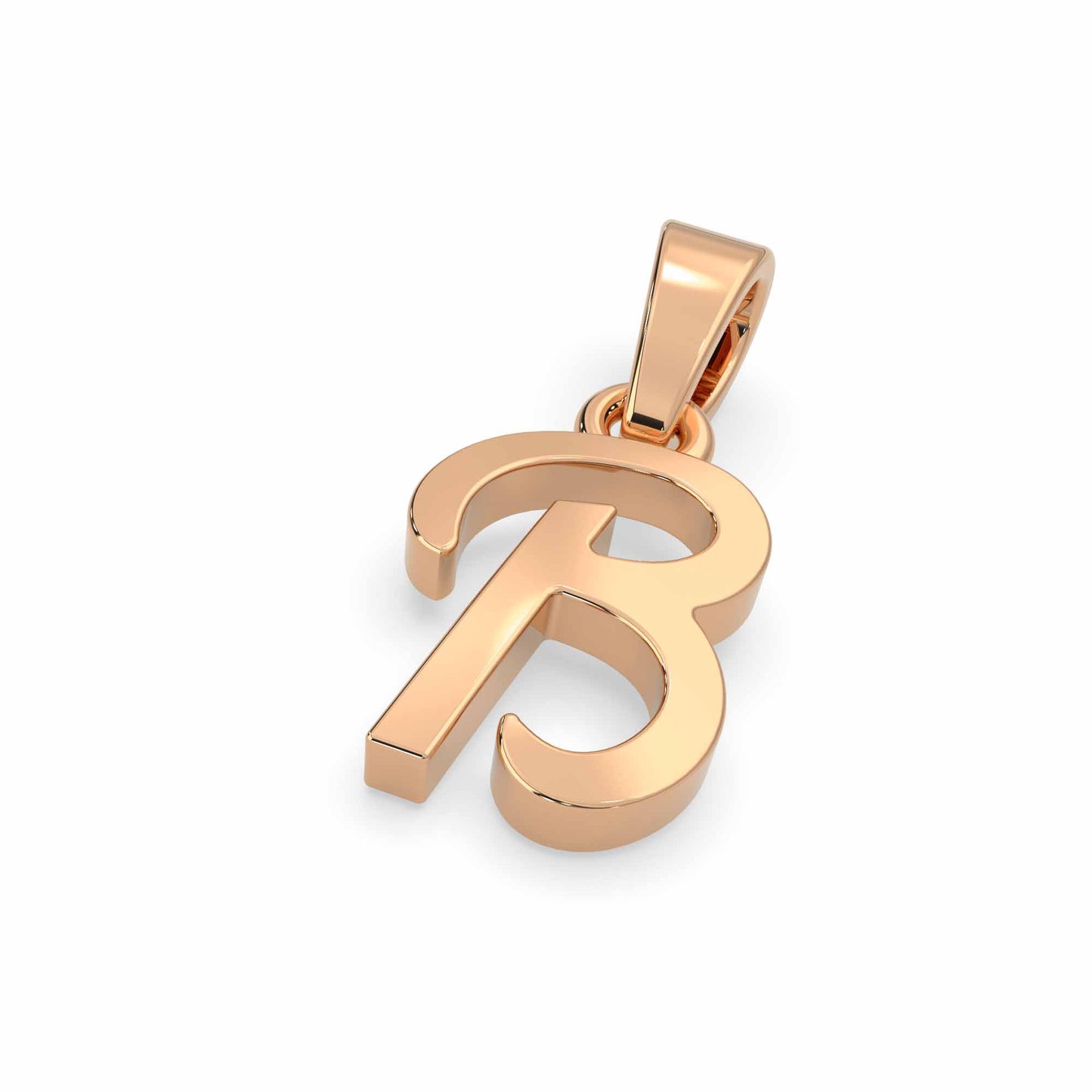 Alphabet B Gold Charm