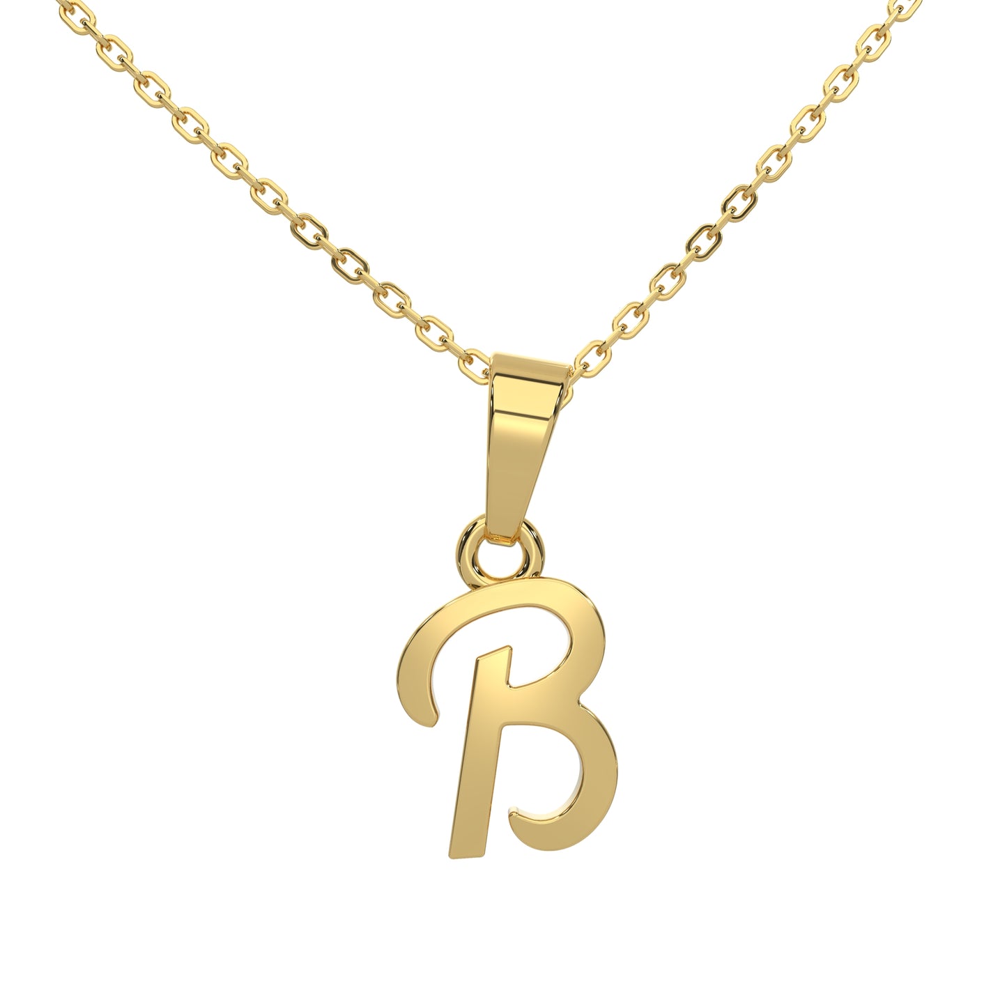 Alphabet B Gold Charm