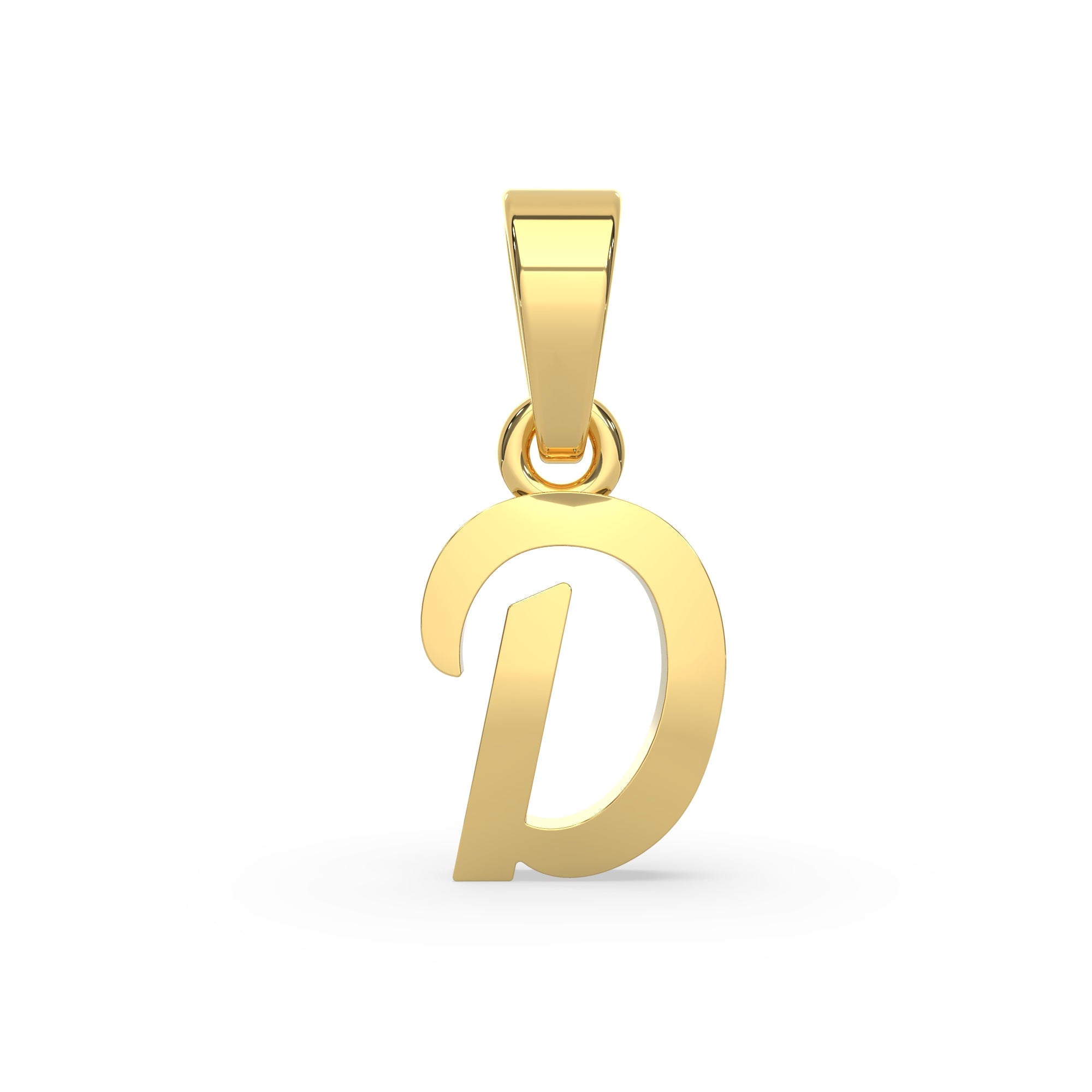 Alphabet D Gold Charm