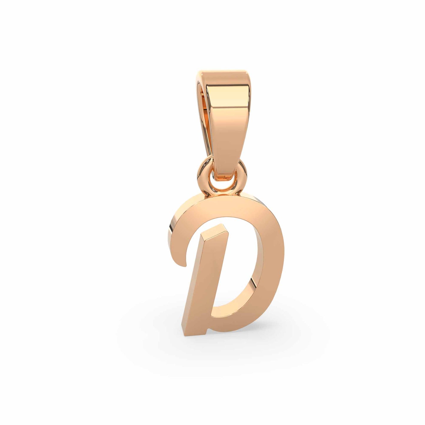 Alphabet D Gold Charm