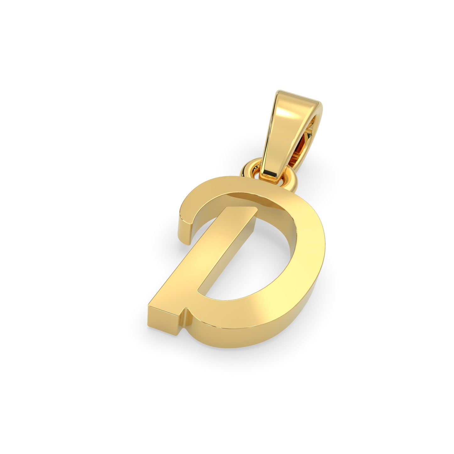 Alphabet D Gold Charm