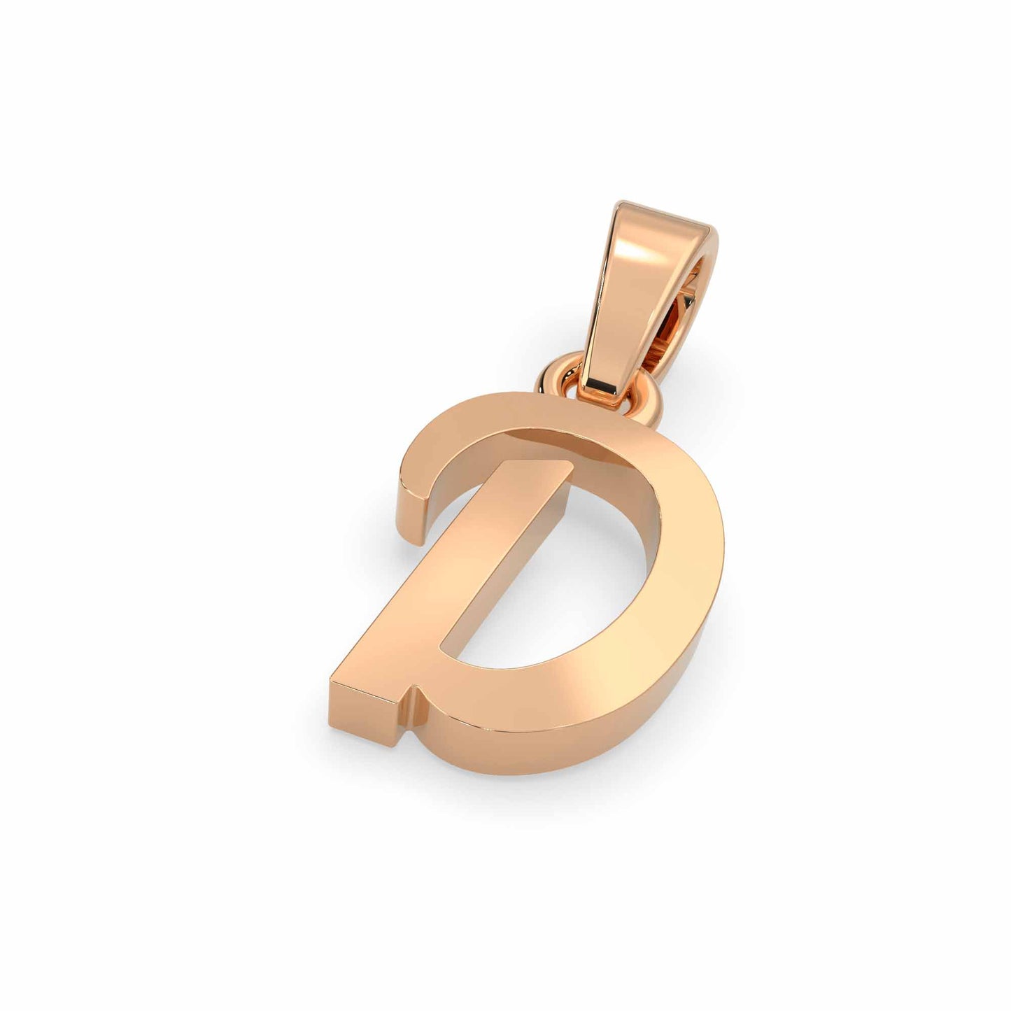 Alphabet D Gold Charm