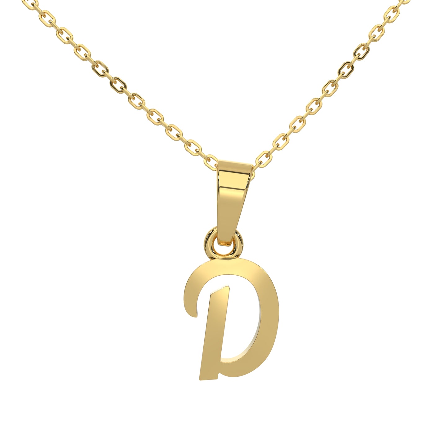 Alphabet D Gold Charm