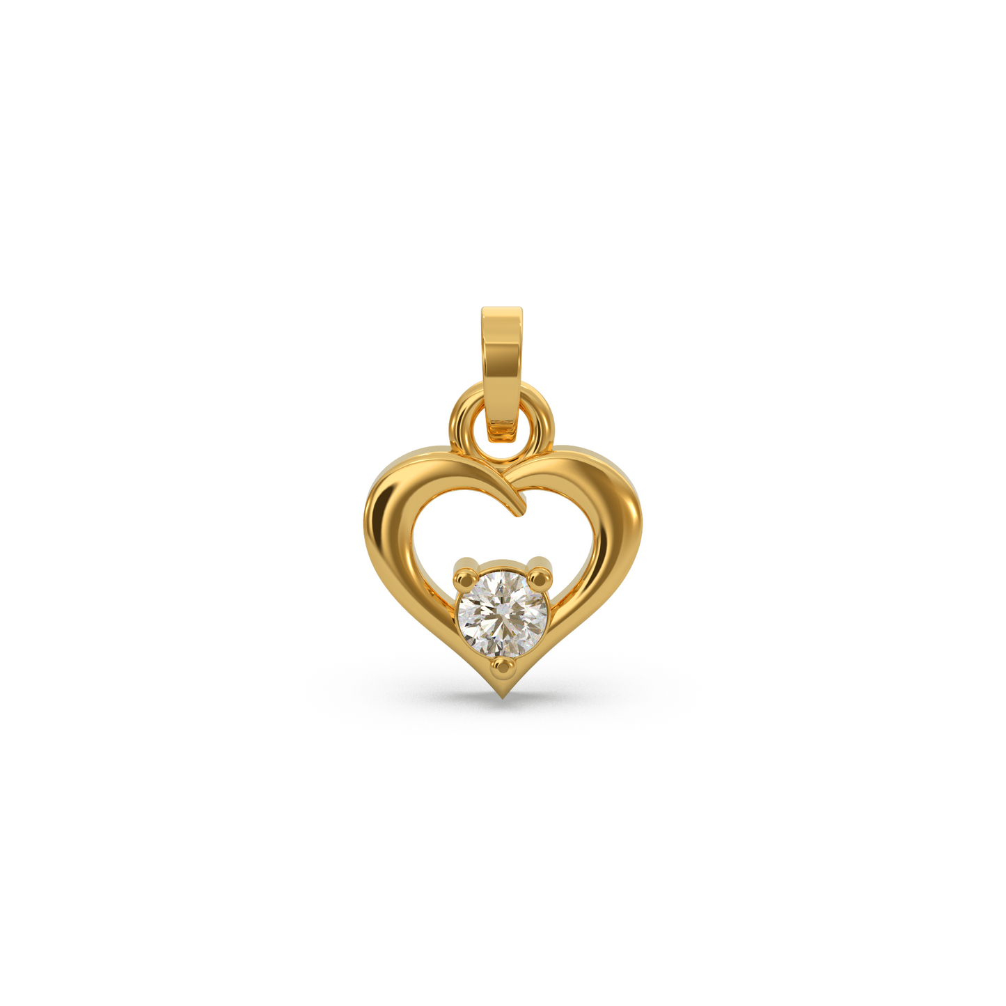 Classic Heart Diamond Pendant