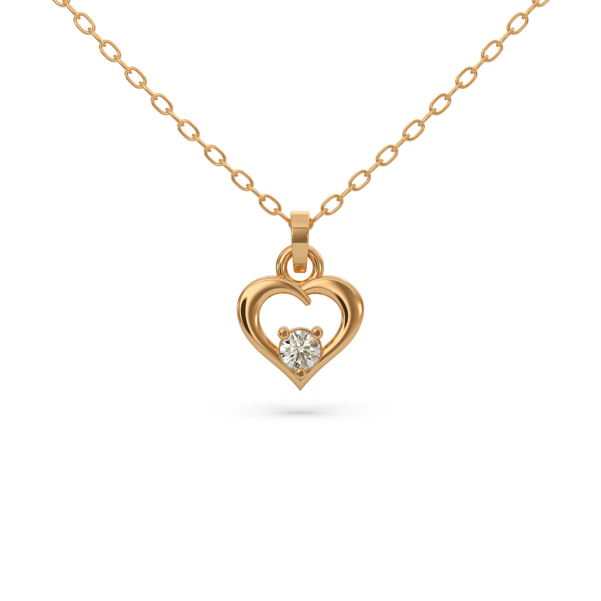 Classic Heart Diamond Pendant