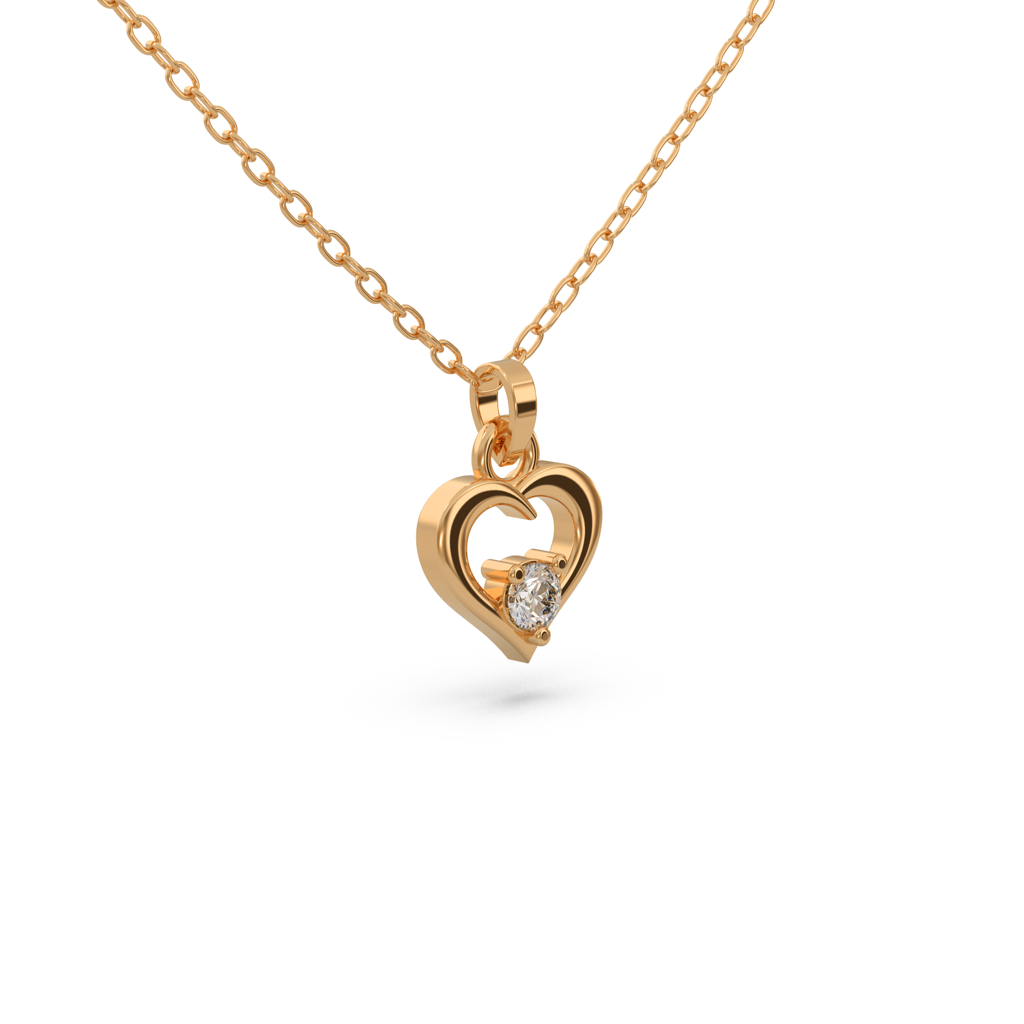 Classic Heart Diamond Pendant