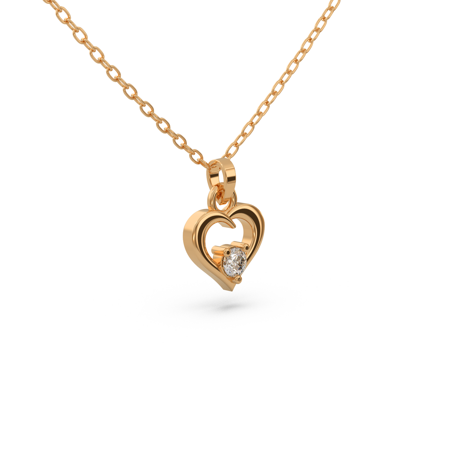 Classic Heart Diamond Pendant