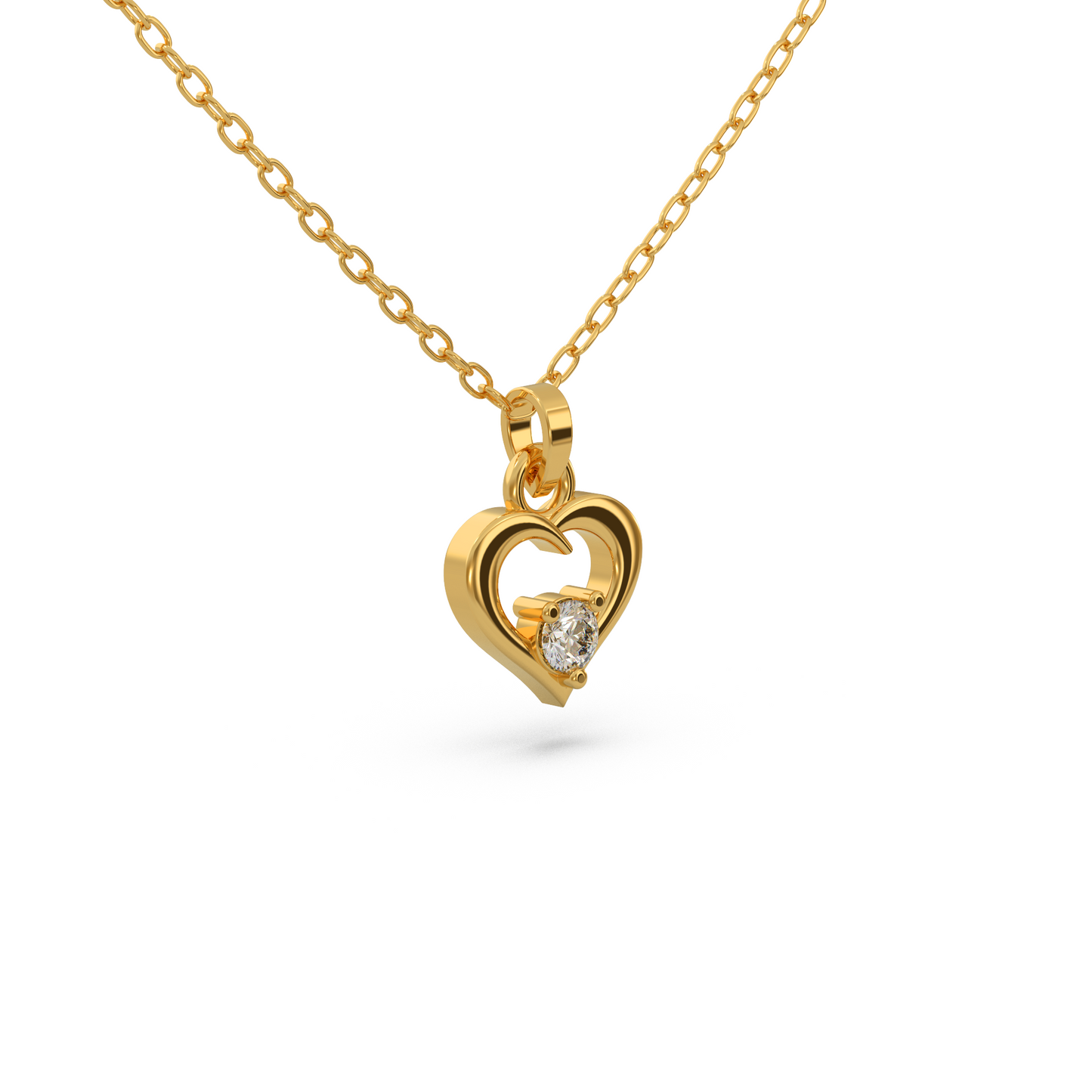 Classic Heart Diamond Pendant