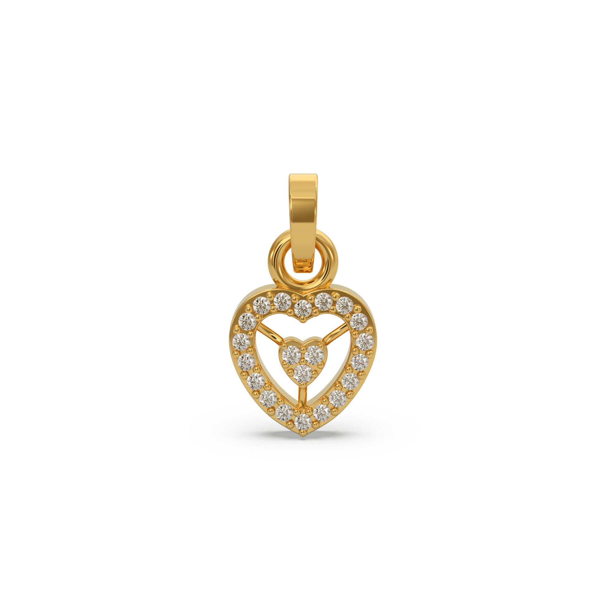 14 Kt Rose Gold Diamond Charms & Pendants