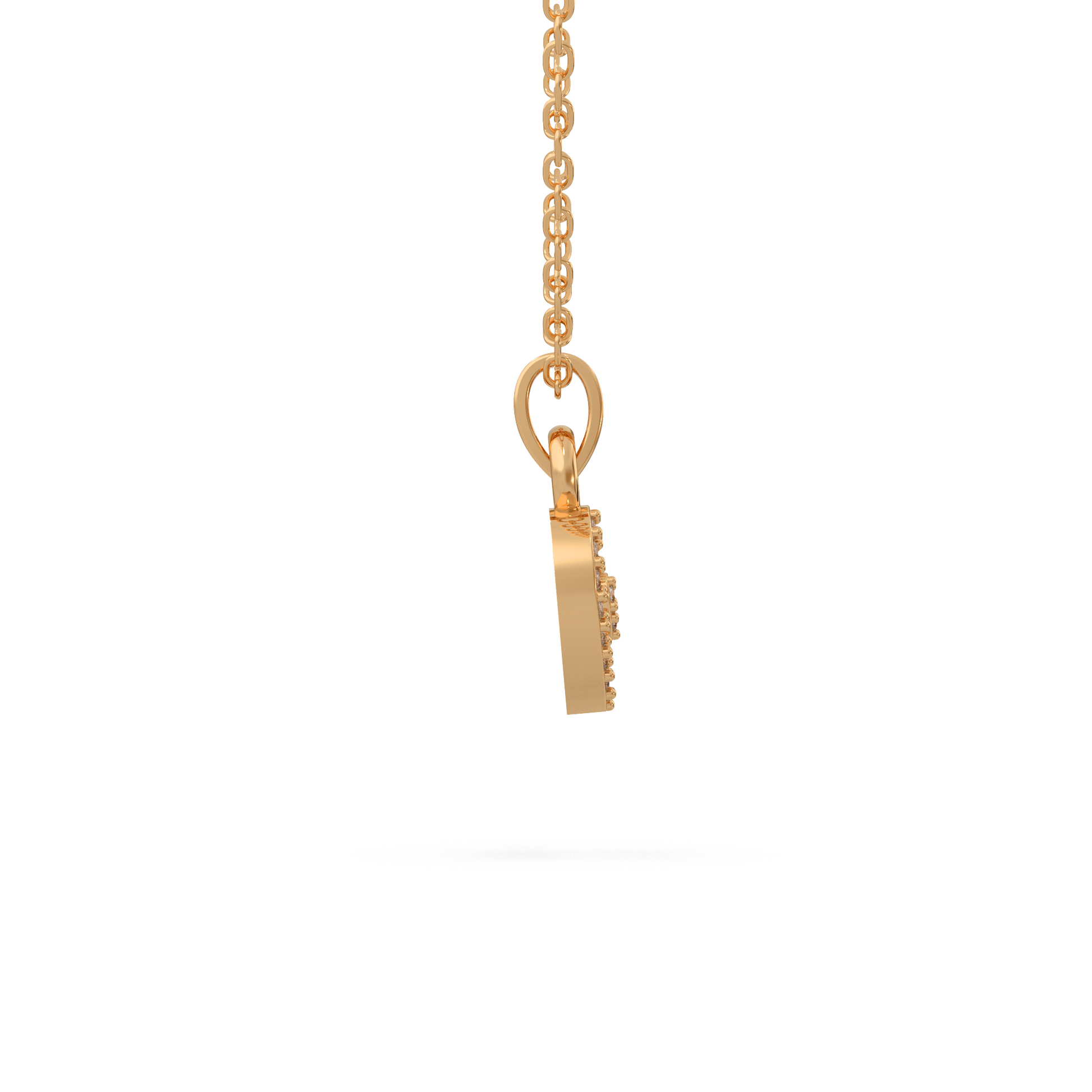 14 Kt Rose Gold Diamond Charms & Pendants