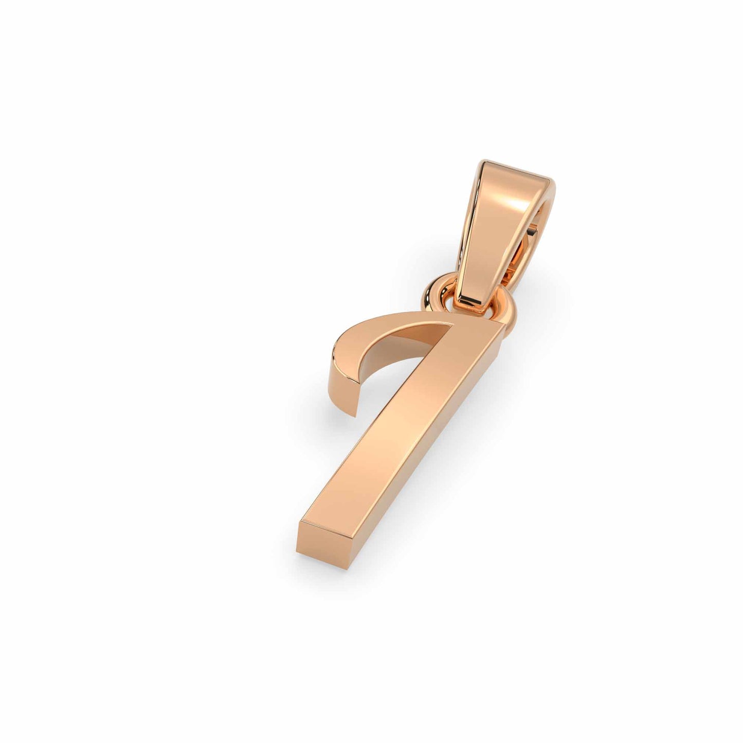 Alphabet I Gold Charm