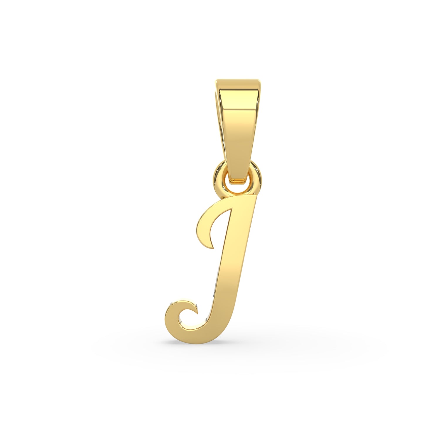 Alphabet J Gold Charm