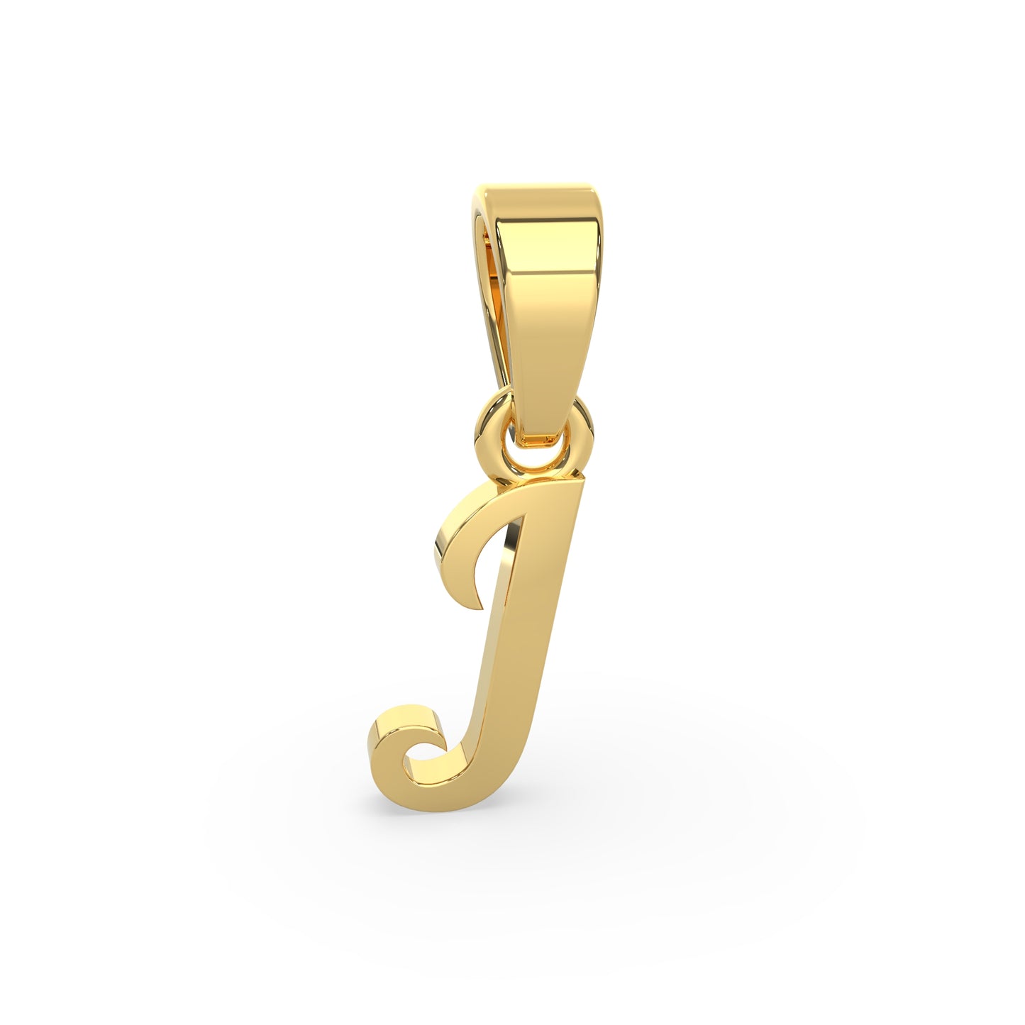 Alphabet J Gold Charm