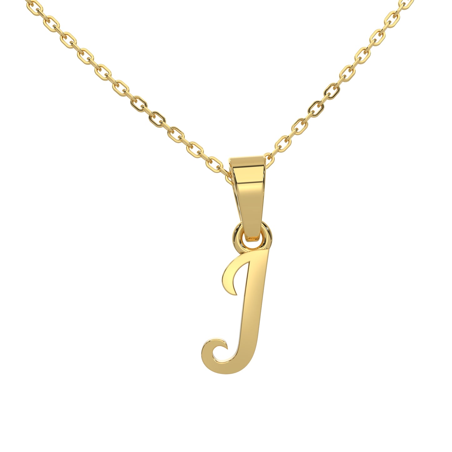 Alphabet J Gold Charm