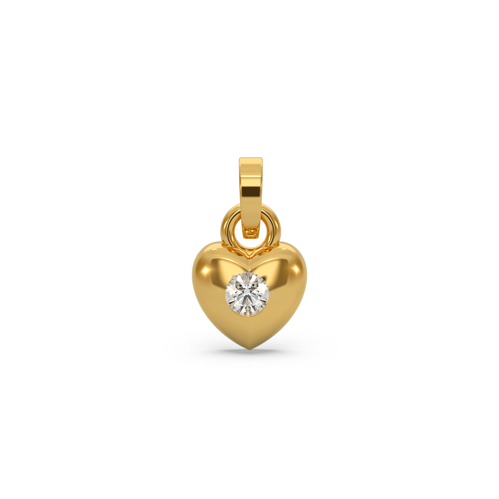 14 Kt Rose Gold Diamond Charms & Pendants