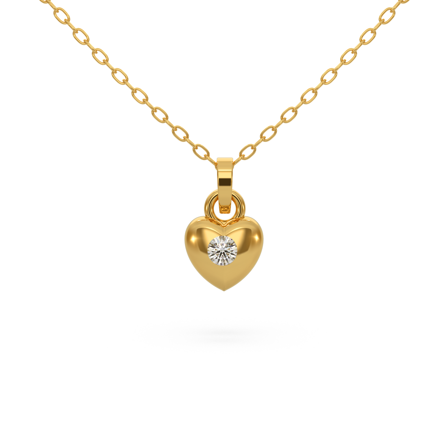 Luxury Heart Diamond Pendant