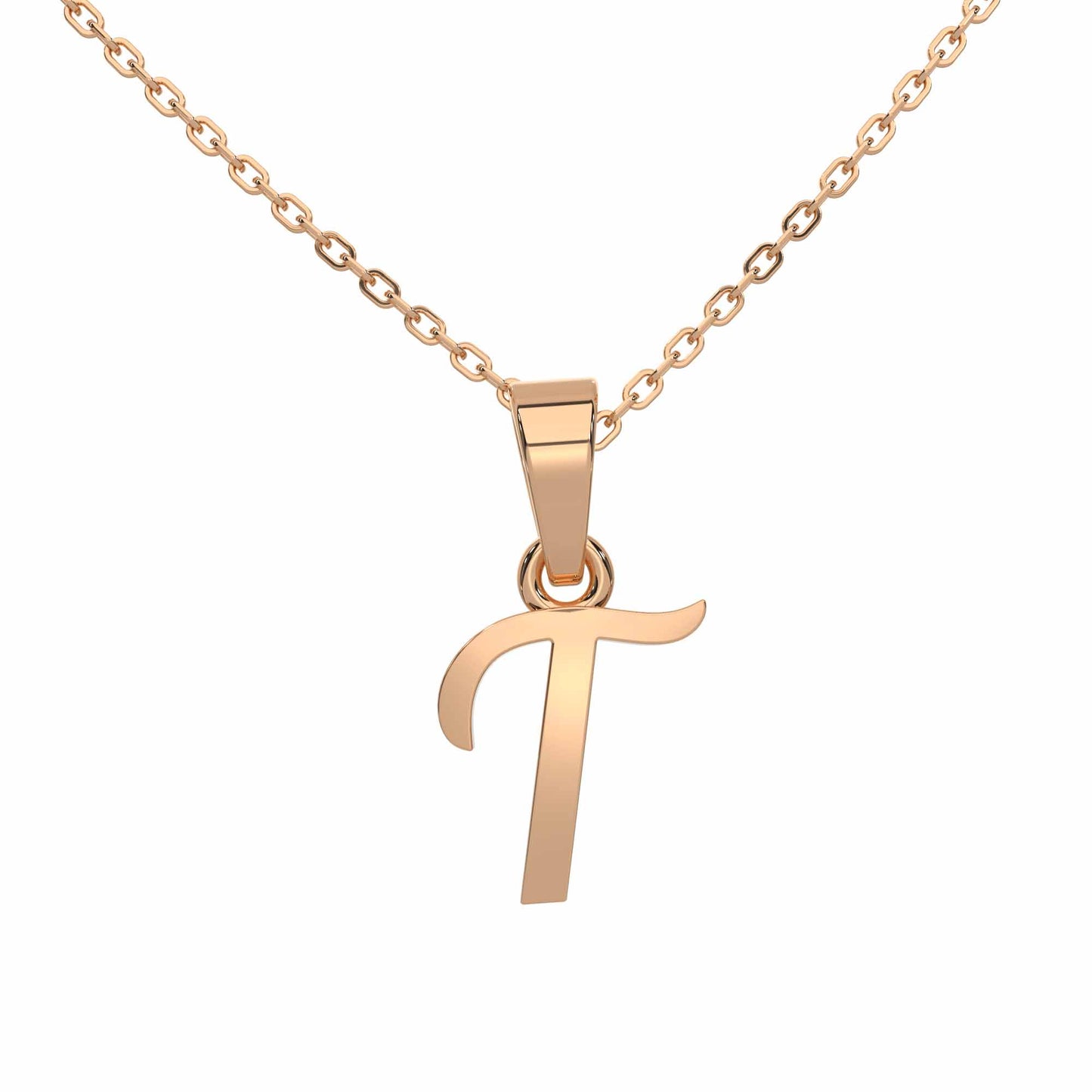 Alphabet T Gold Charm