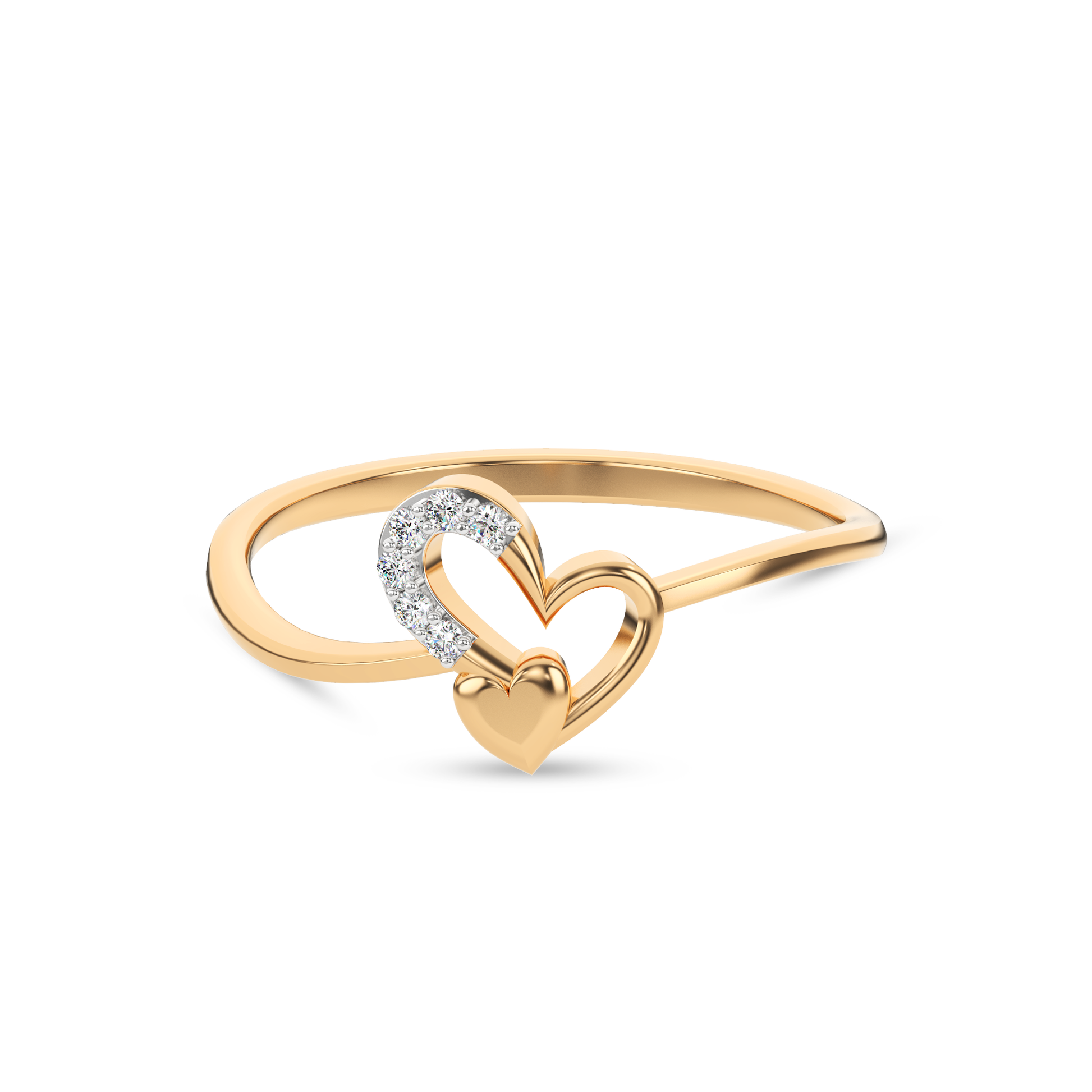 14 Kt Yellow Gold Diamond Ring