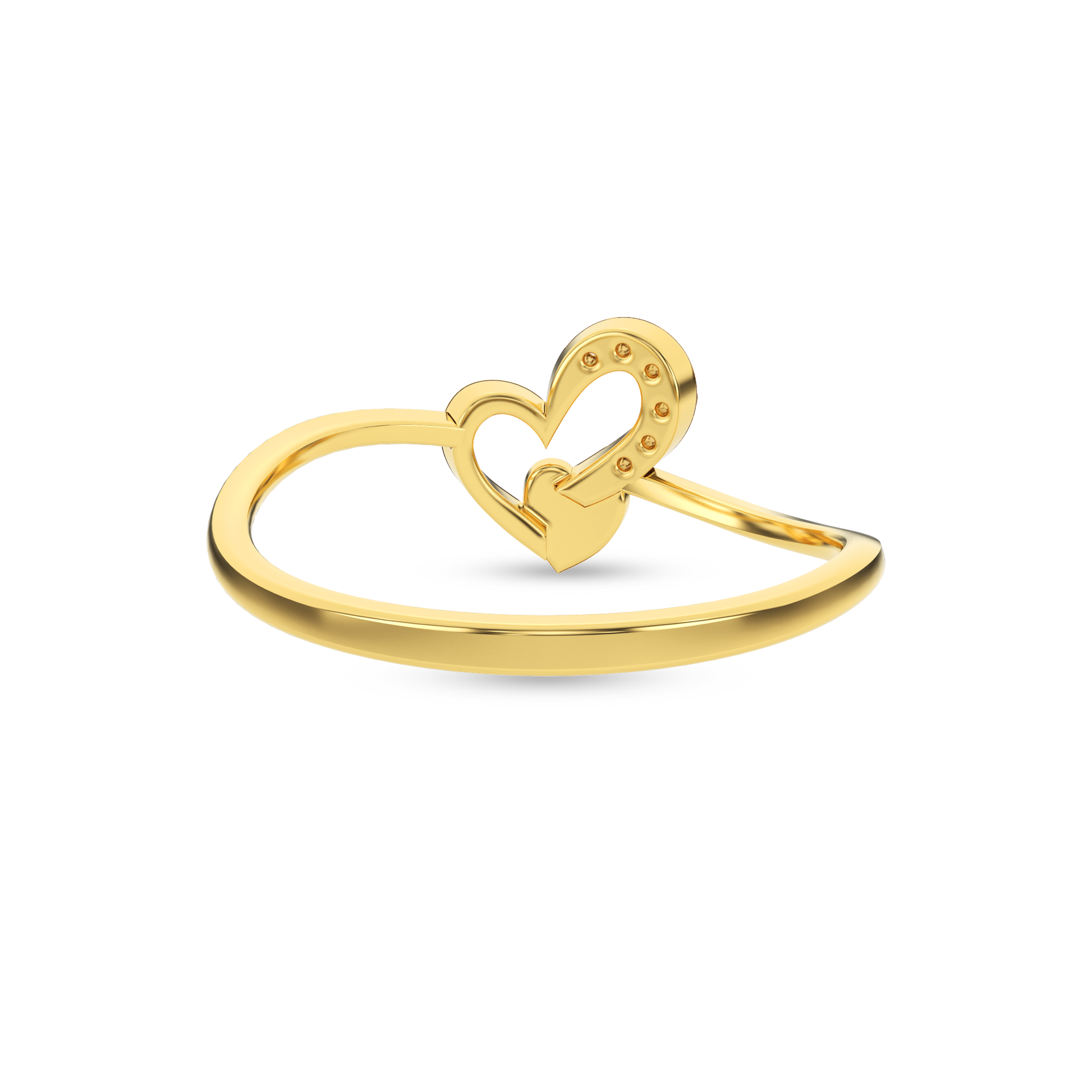 14 Kt Yellow Gold Diamond Ring