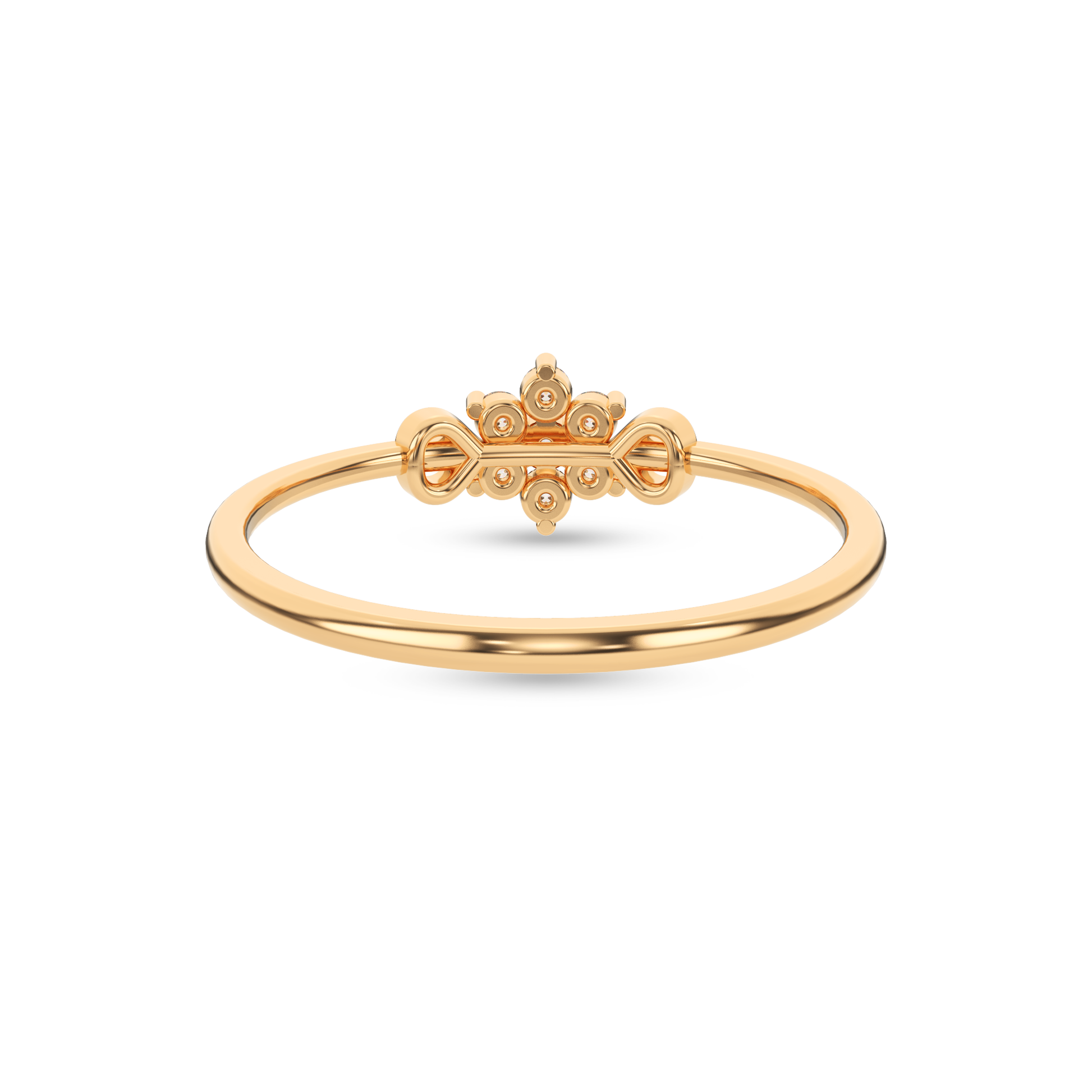 14 Kt Yellow Gold Diamond Ring