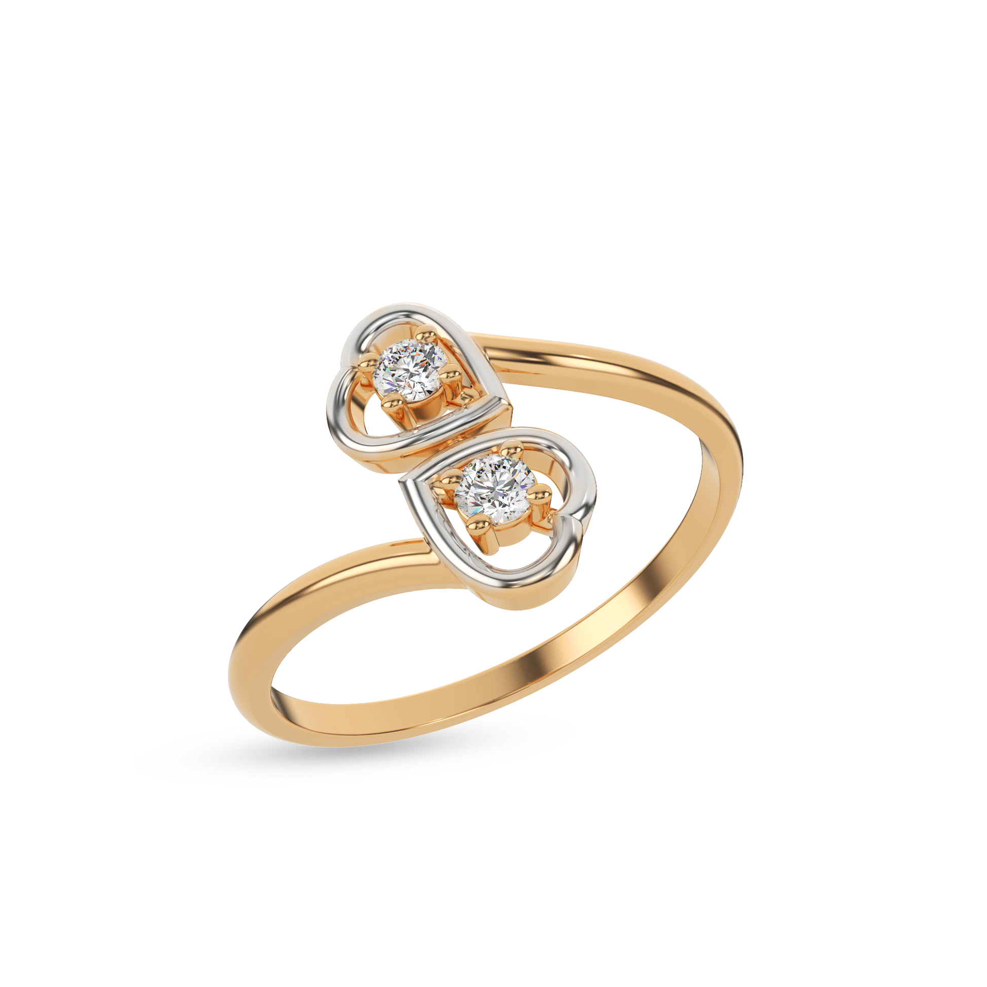 14 Kt Yellow Gold Diamond Ring