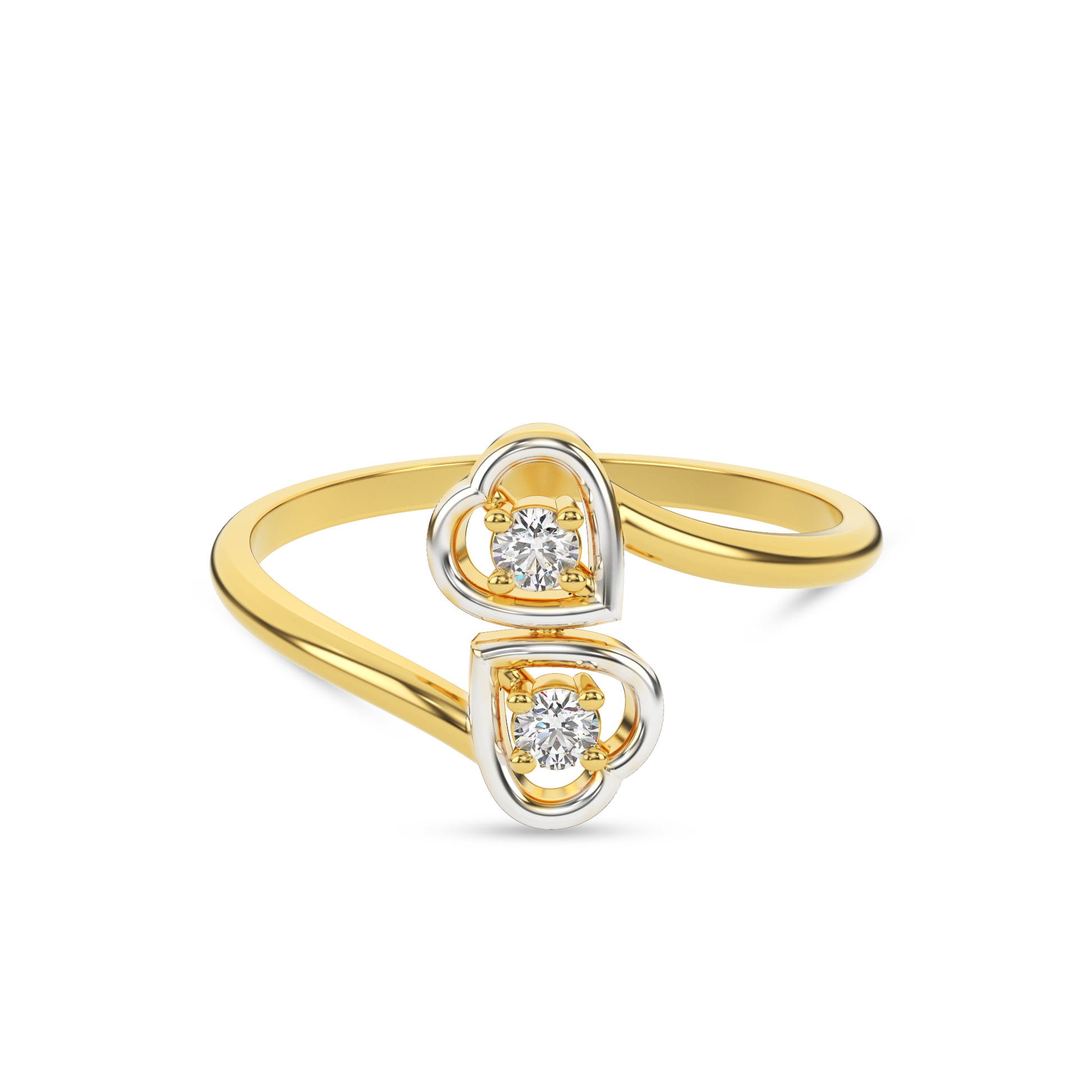 14 Kt Yellow Gold Diamond Ring