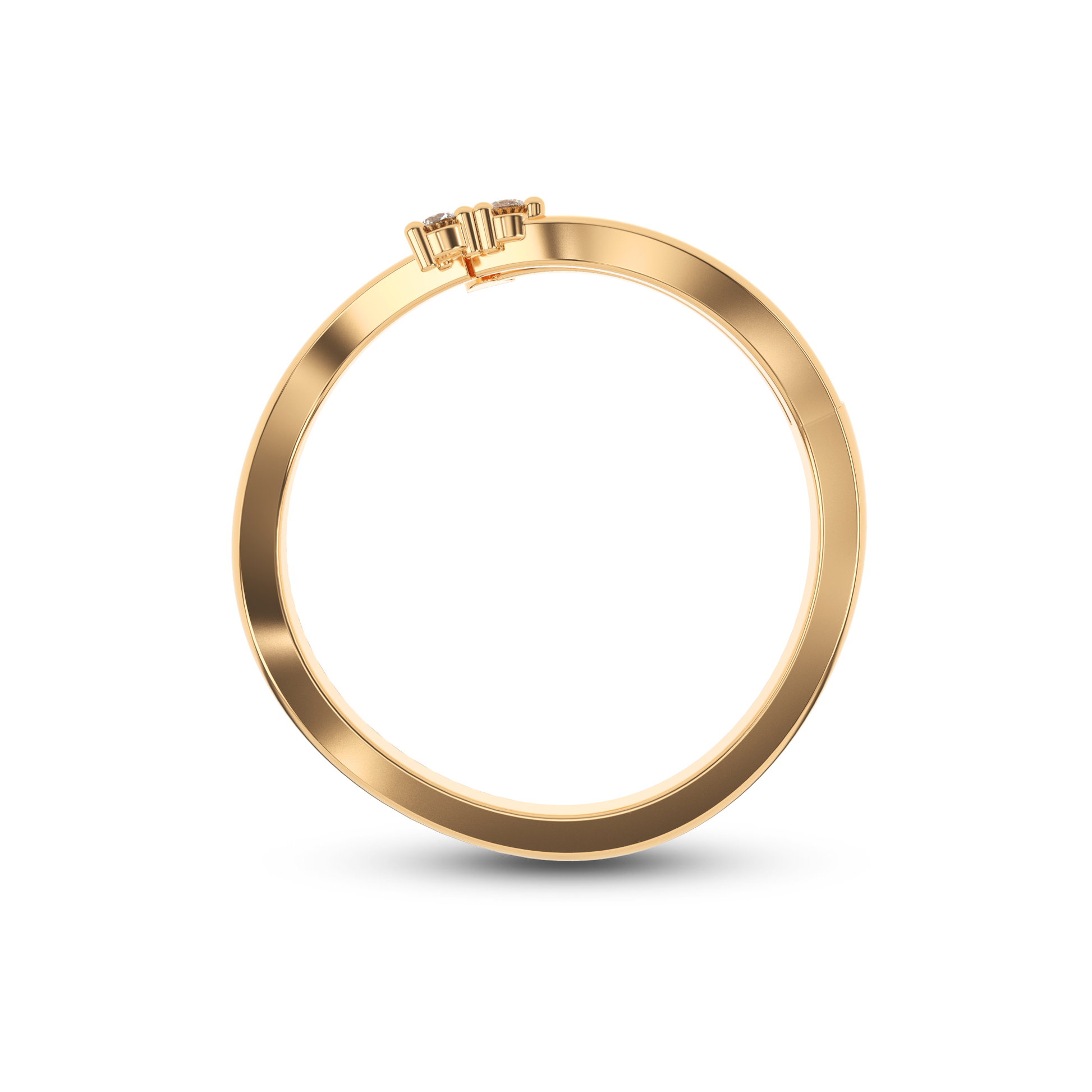 14 Kt Yellow Gold Diamond Ring