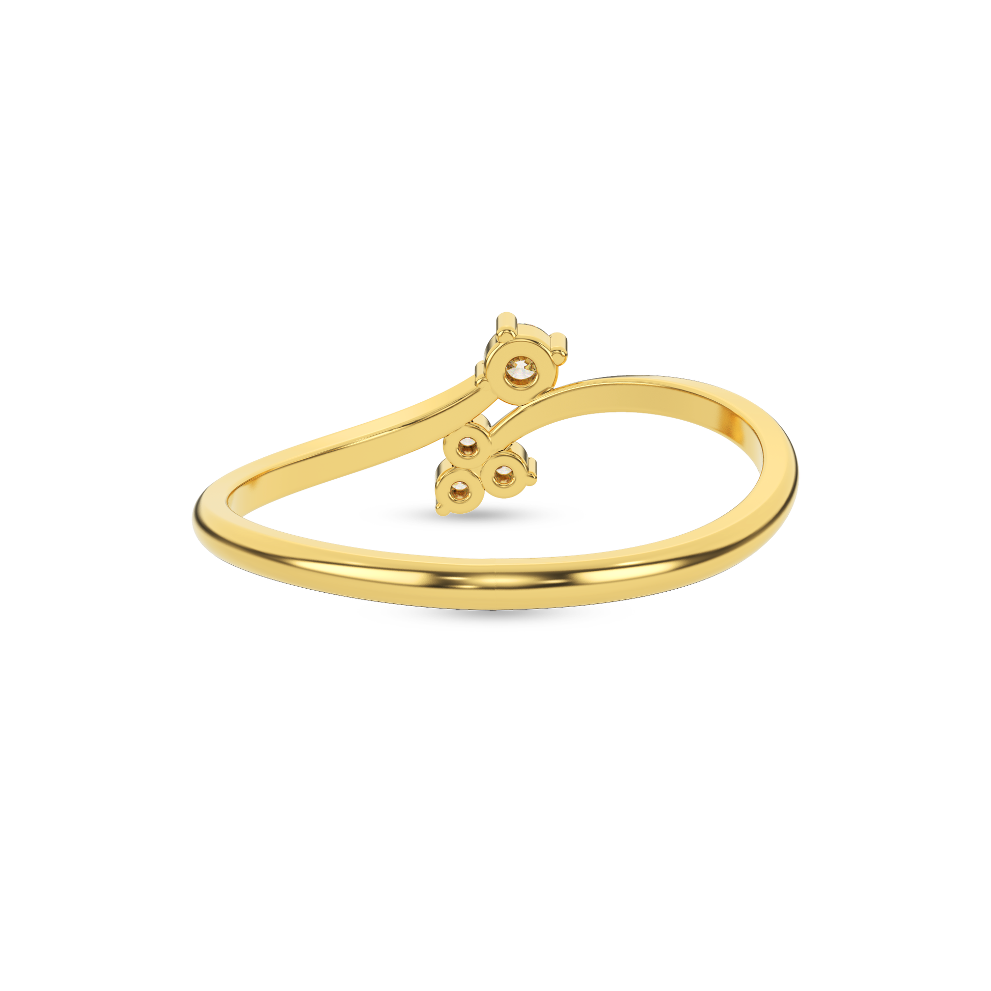 14 Kt Yellow Gold Diamond Ring