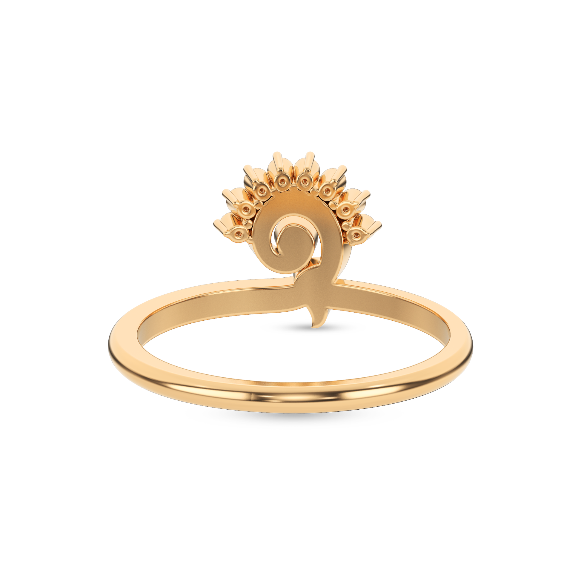 14 Kt Yellow Gold Diamond Ring