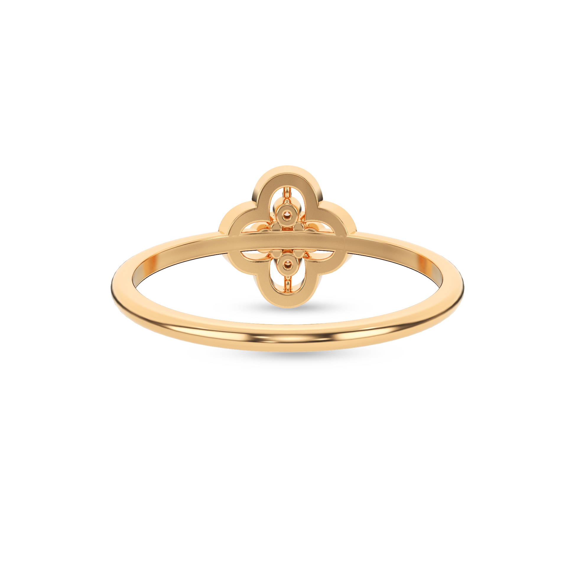 14 Kt Yellow Gold Diamond Ring