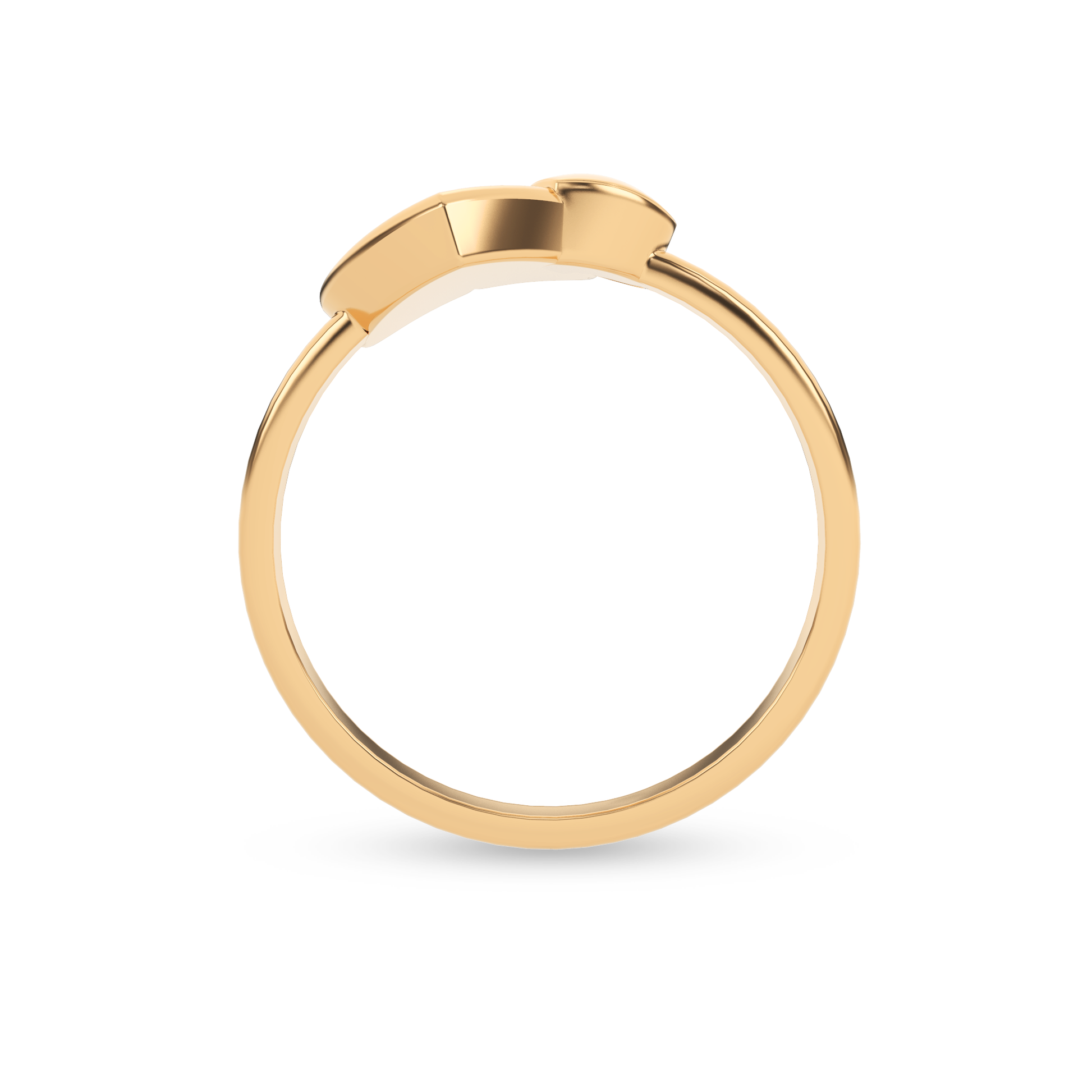 14 Kt Yellow Gold Diamond Ring