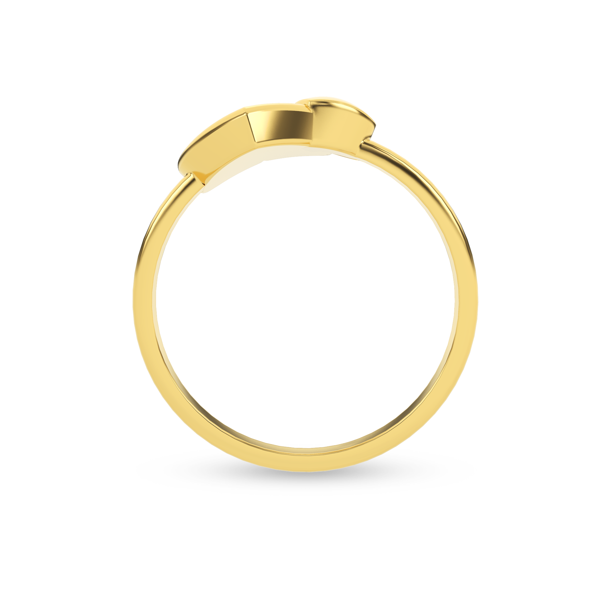 14 Kt Yellow Gold Diamond Ring